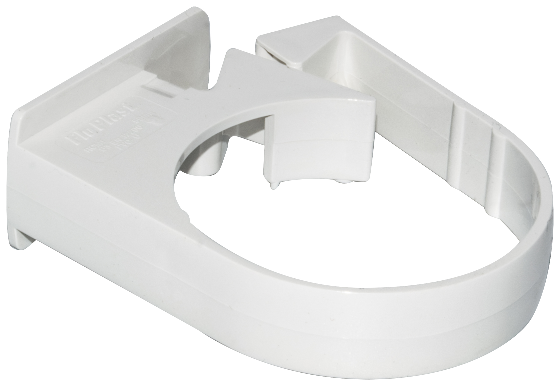 FloPlast 50mm White Miniflo Downpipe Pipe Clip - Pack of 2