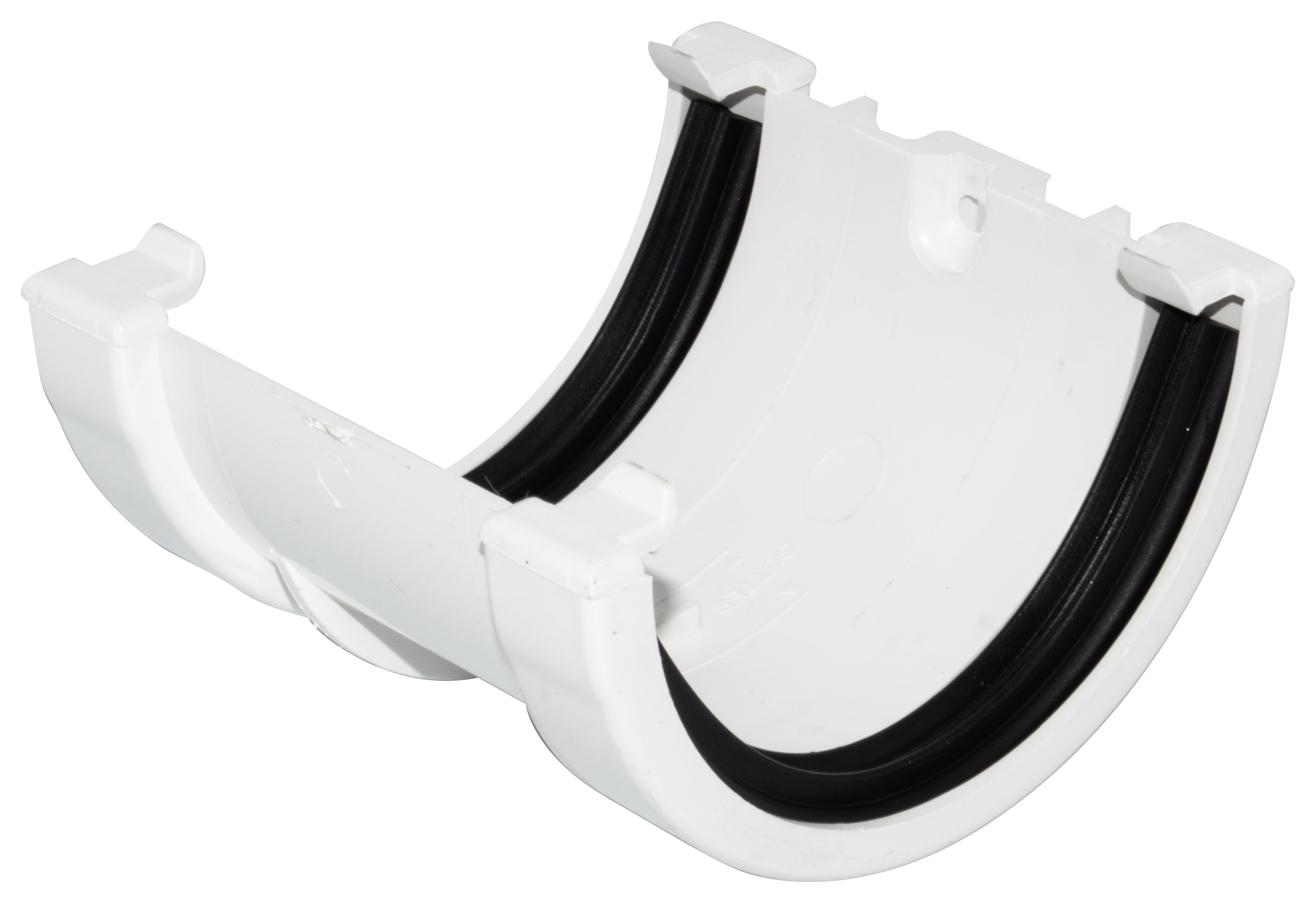 FloPlast 76mm White Miniflo Gutter Union Bracket
