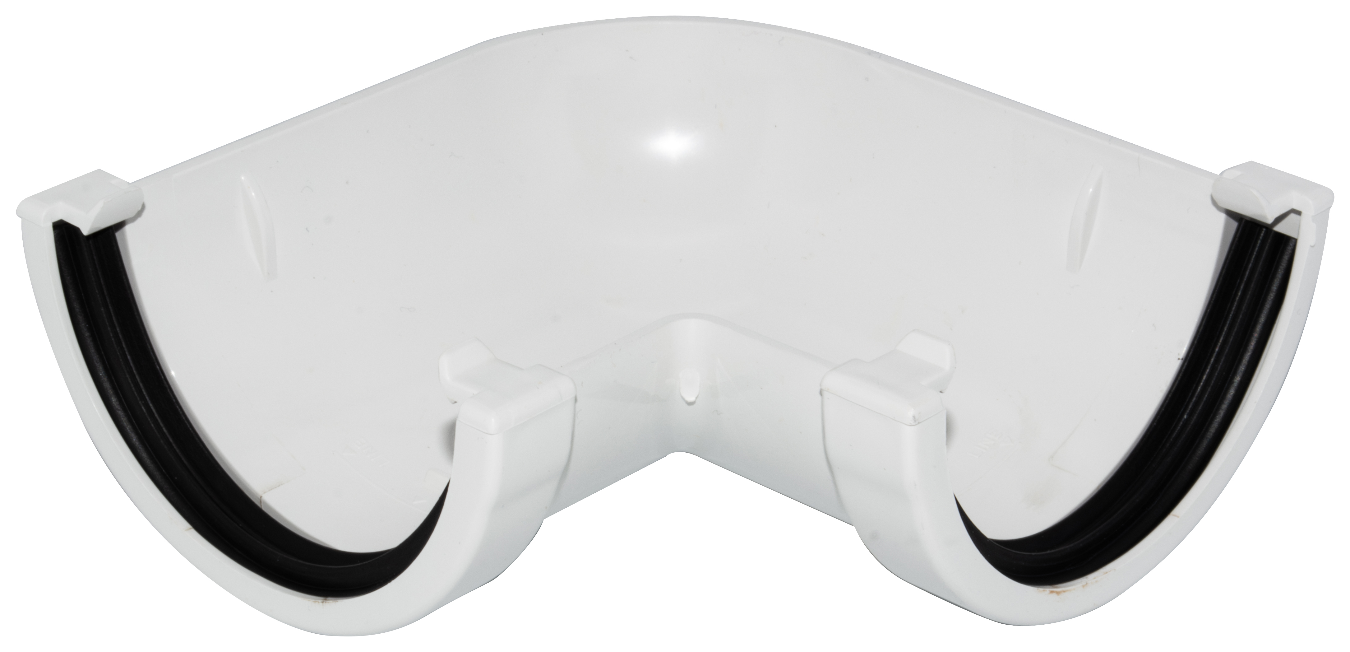 FloPlast 76mm White Miniflo Gutter Angle 90