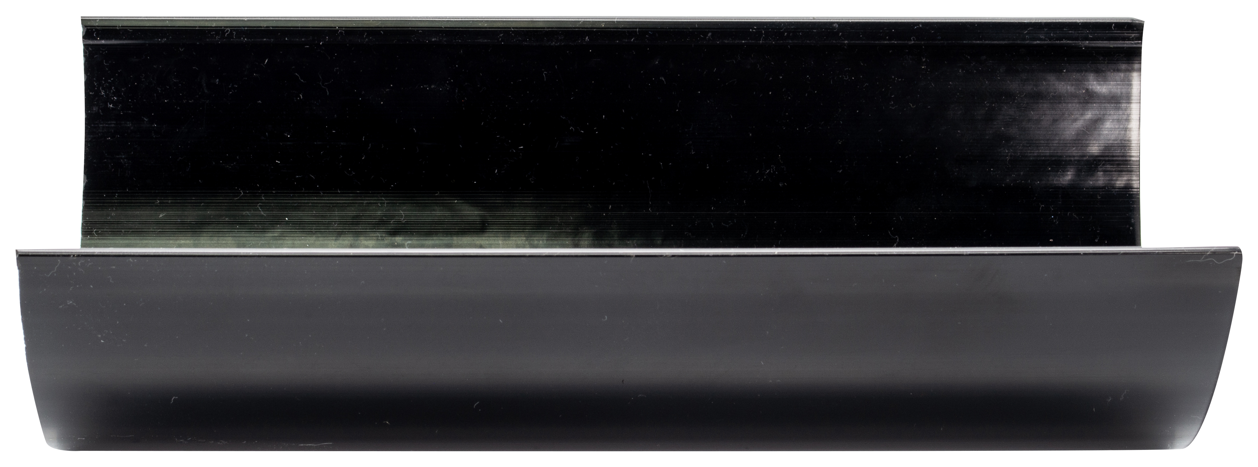 FloPlast 115mm Black Hi-Cap Half Round Gutter - 2m