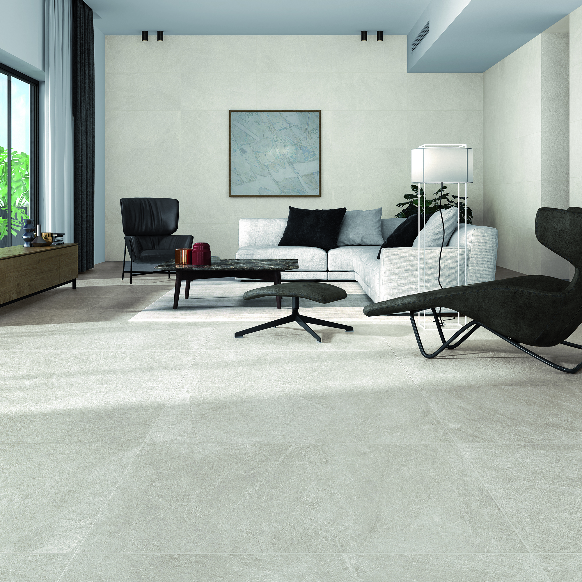 Wickes Boutique Lava Bone Matt Porcelain Wall & Floor Tile - 1200 x 595mm
