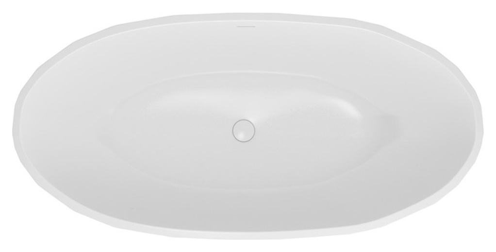 Wickes Crystal Oval Freestanding Contemporary Bath - 1700 x 800mm