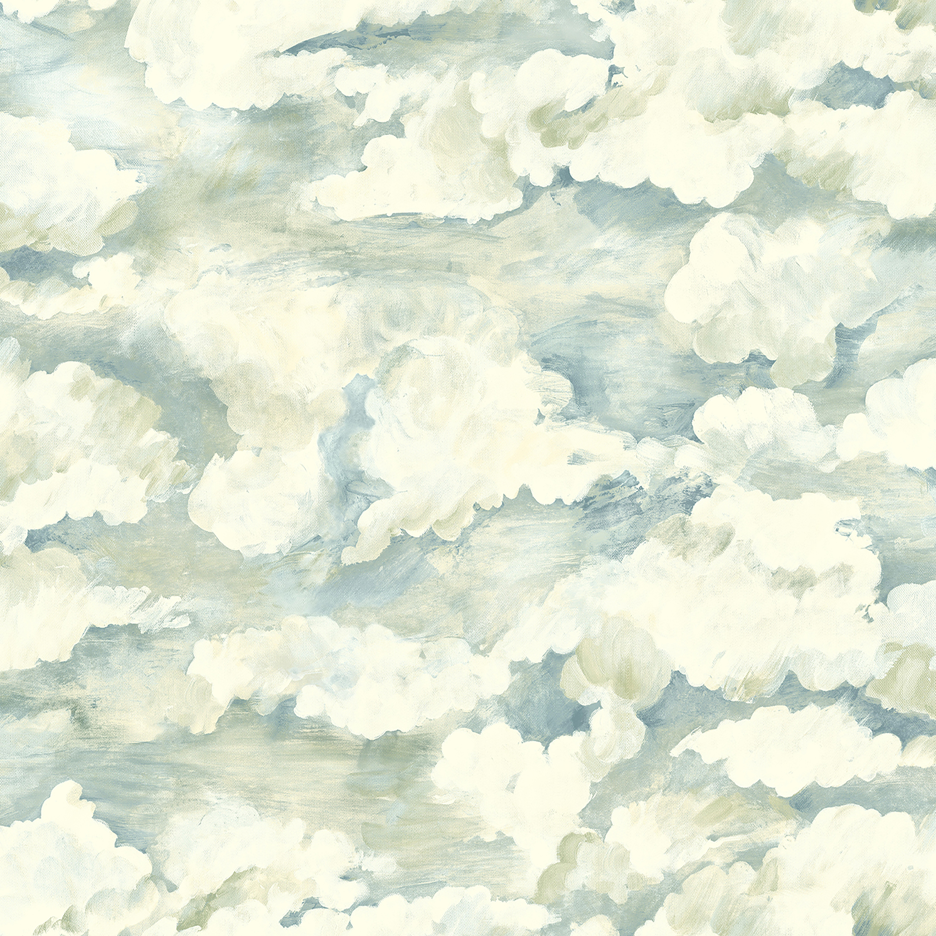Holden Cloudscape Soft Aqua Wallpaper - 10m