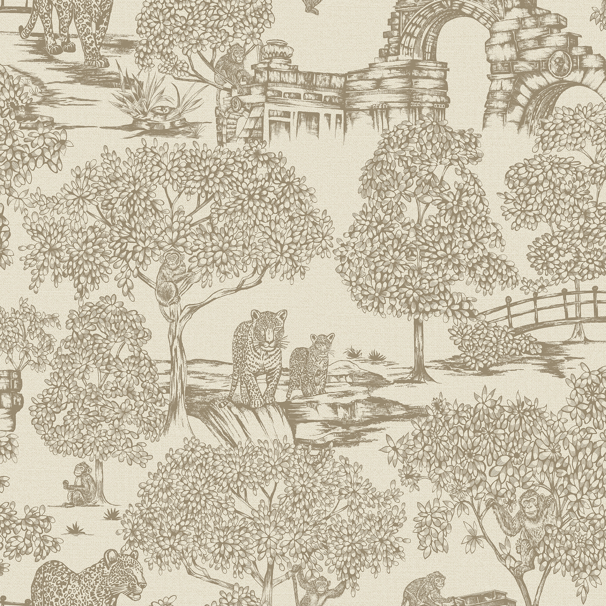 Holden Zoo Lake Neutral Wallpaper - 10m