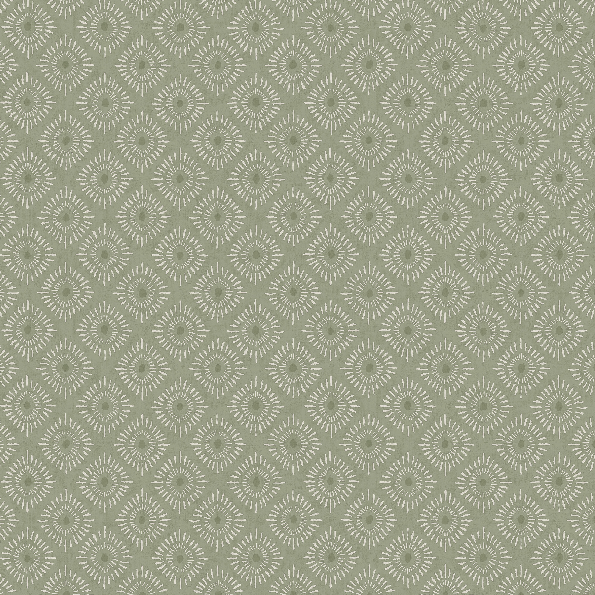 Holden Indian Sunburst Sage Wallpaper - 10m