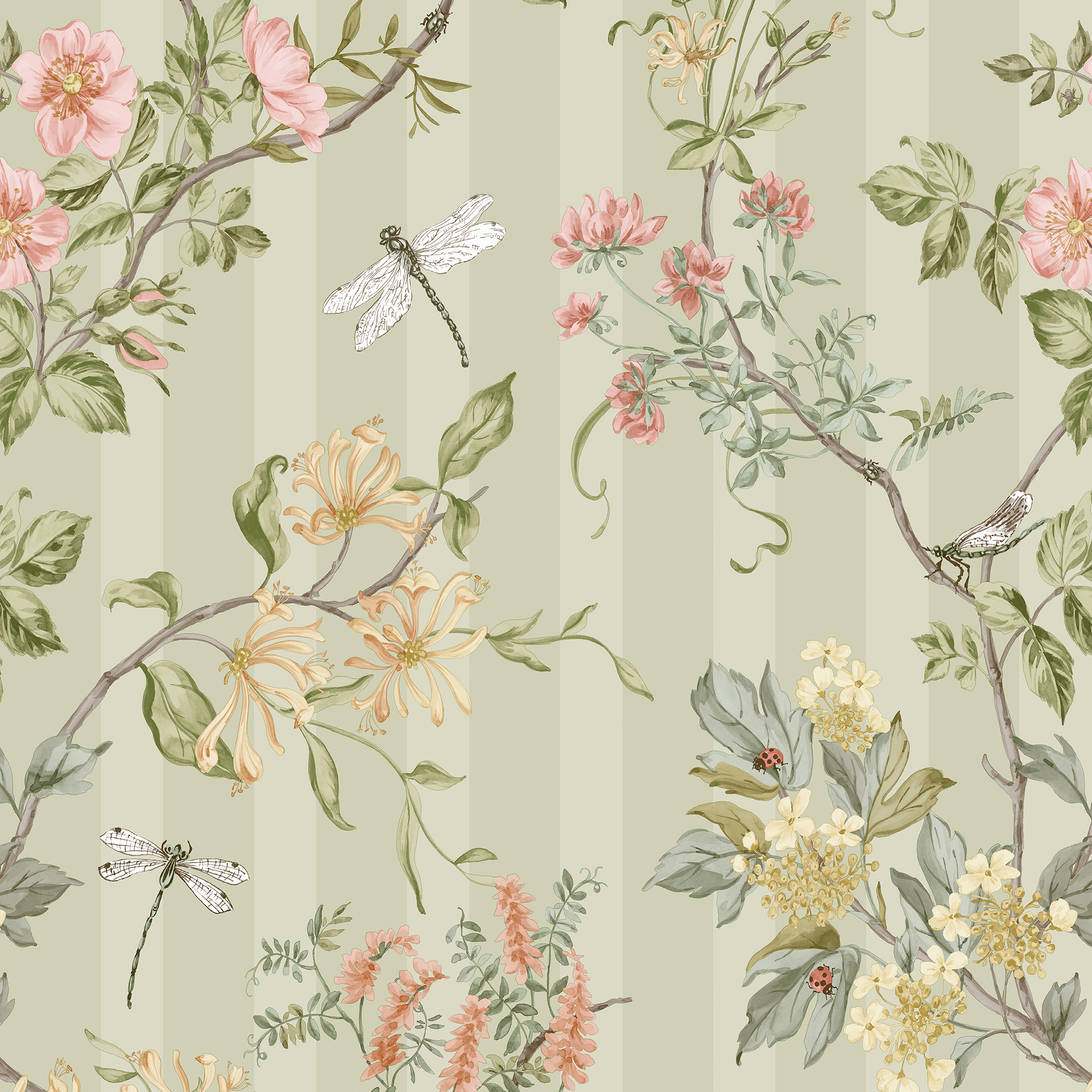 Holden Hampton Gardens Sage Wallpaper - 10m