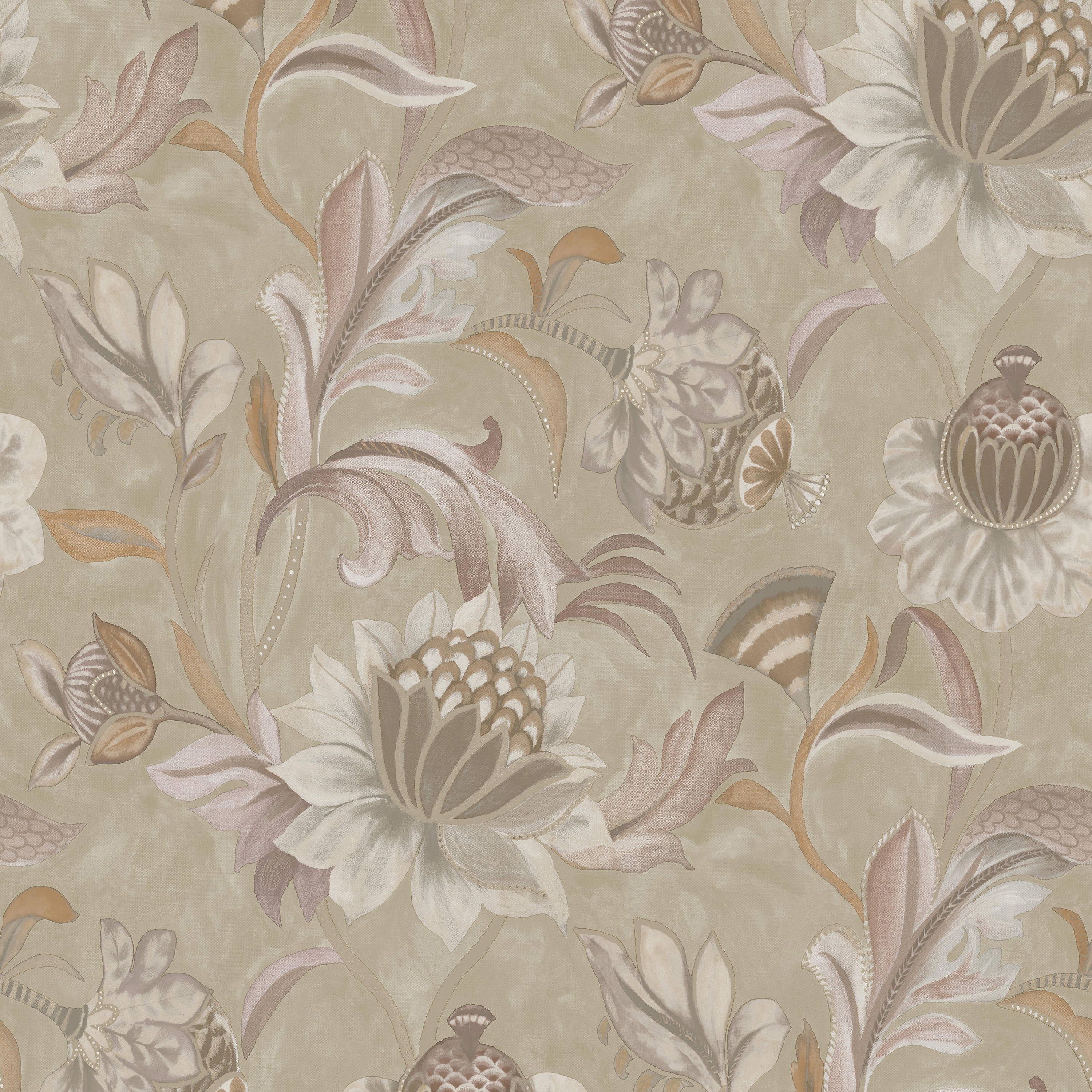 Holden Cecelia Blush & Coral Wallpaper - 10m