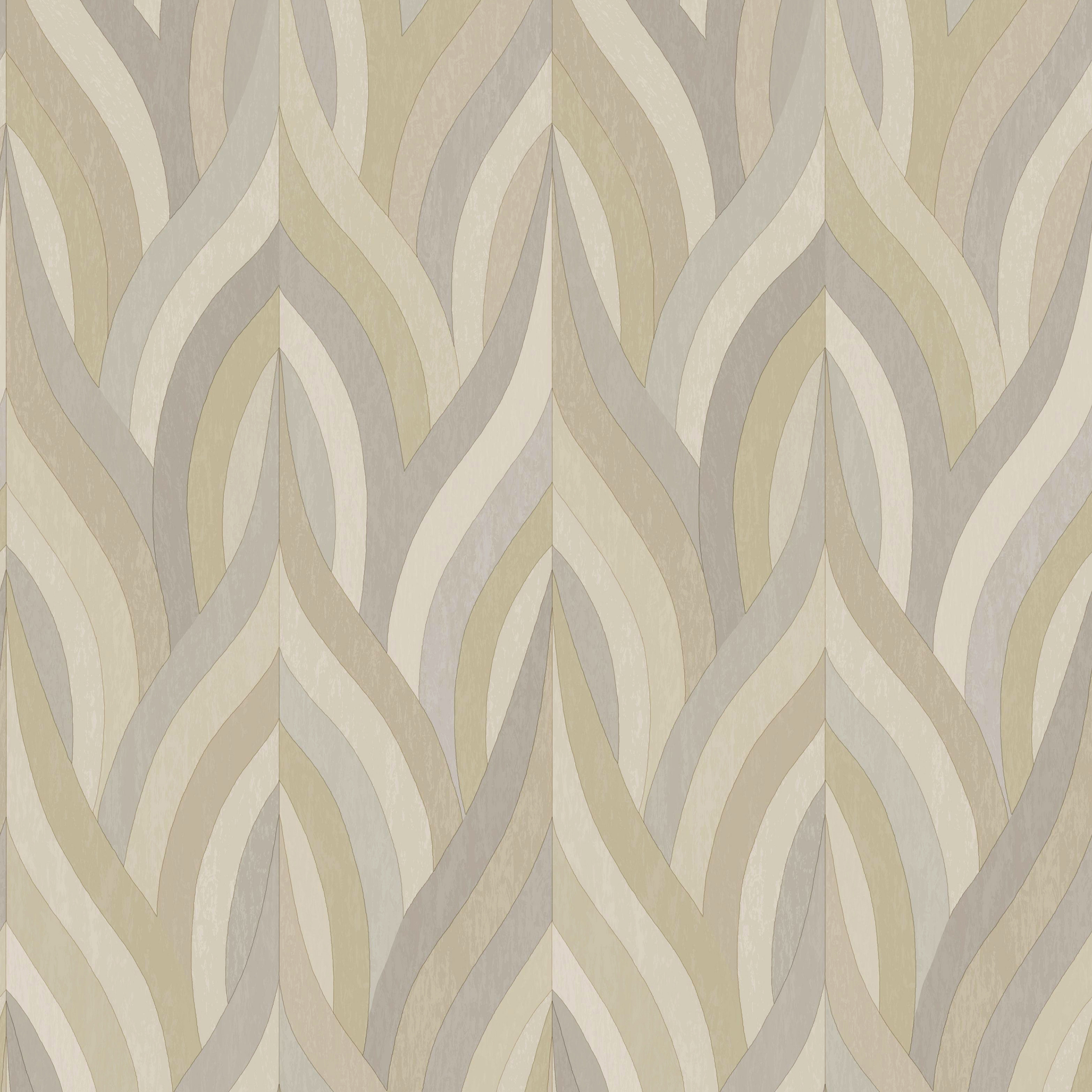 Holden Arabesque Neutral Wallpaper - 10m