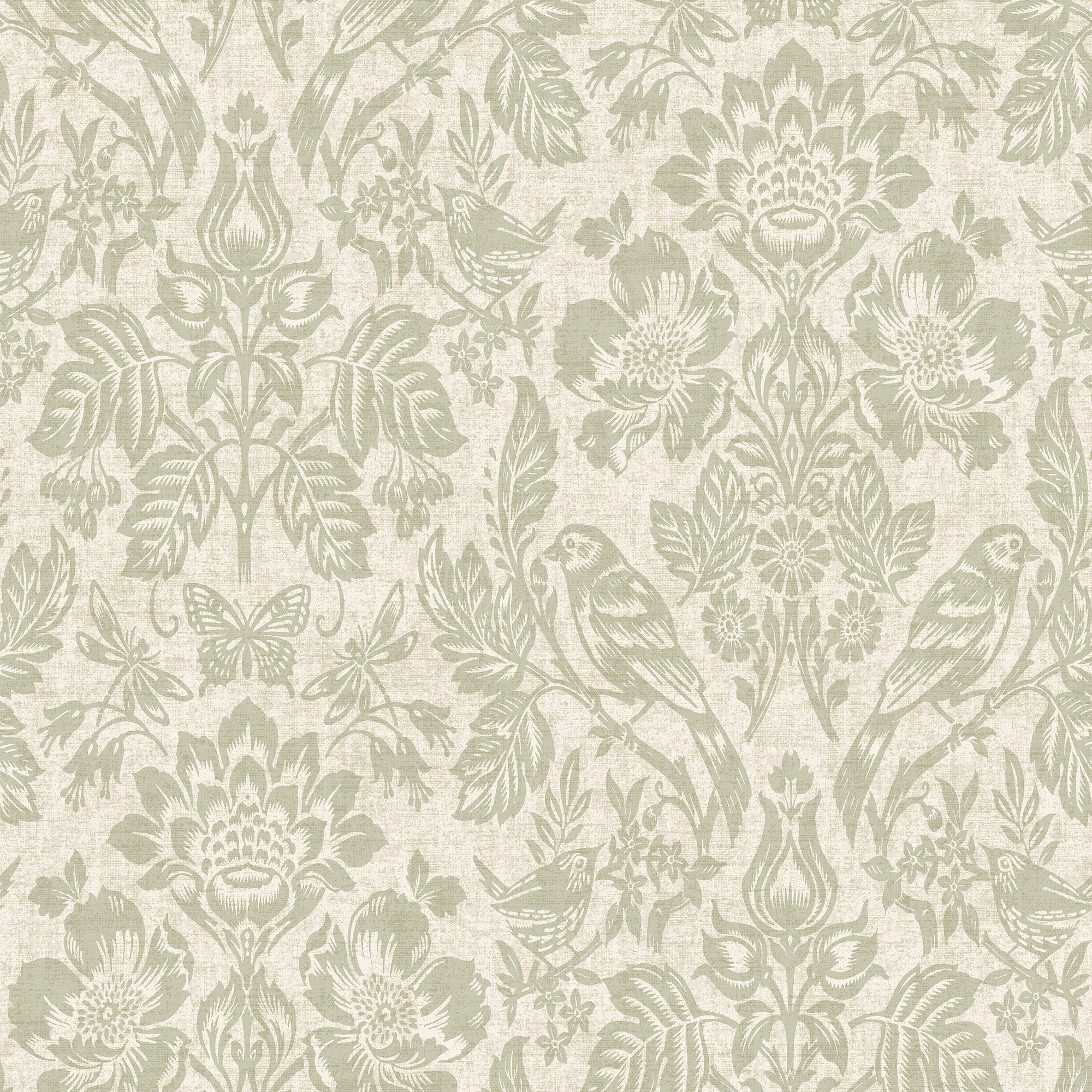 Holden Hawthorn Meadow Sage Wallpaper - 10m