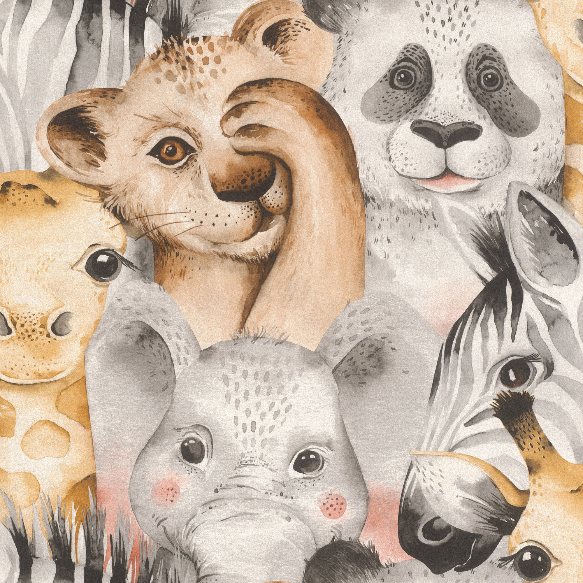 Rasch Zoo Animals Multi Wallpaper - 10m