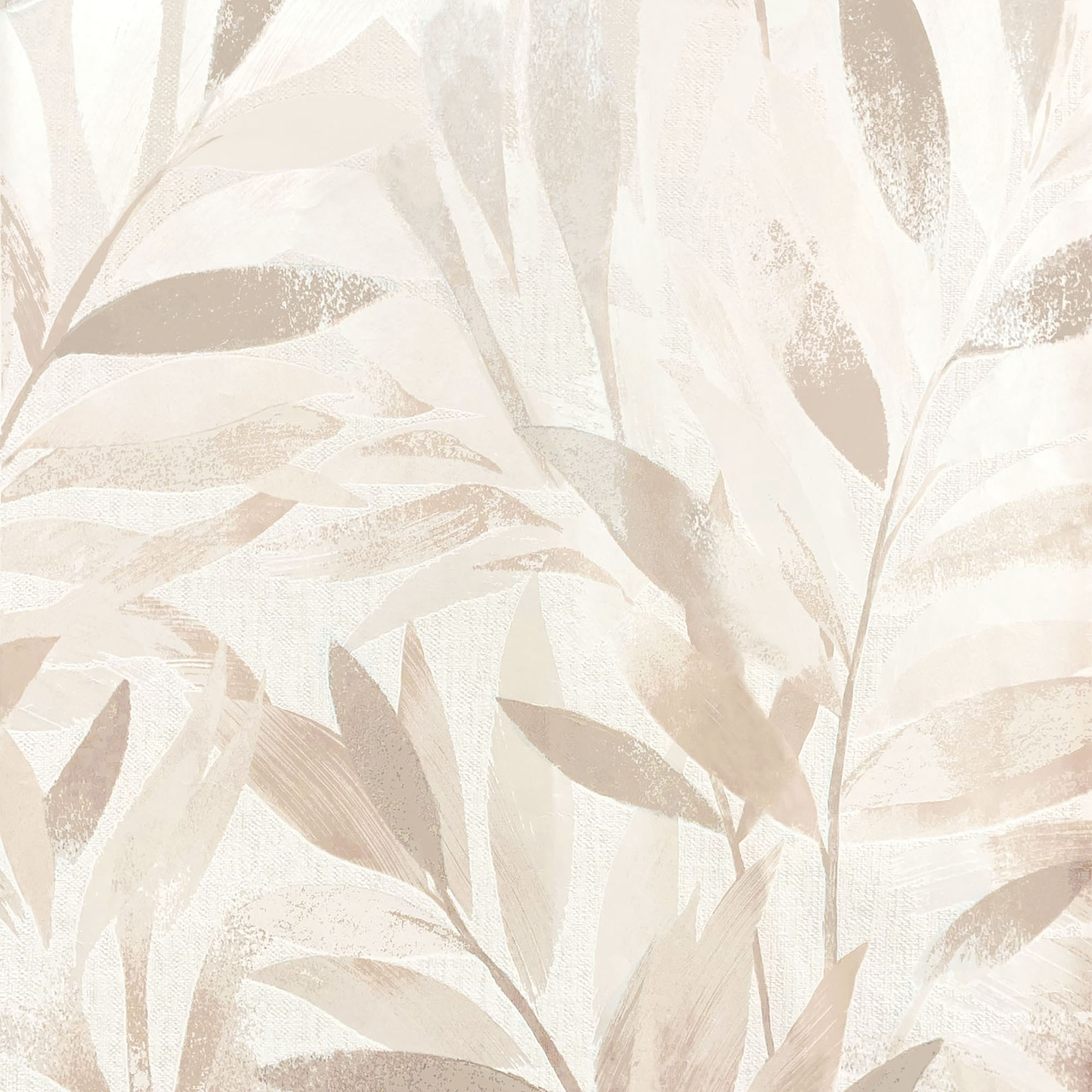 Rasch Fiji Leaf Neutral Wallpaper - 10m