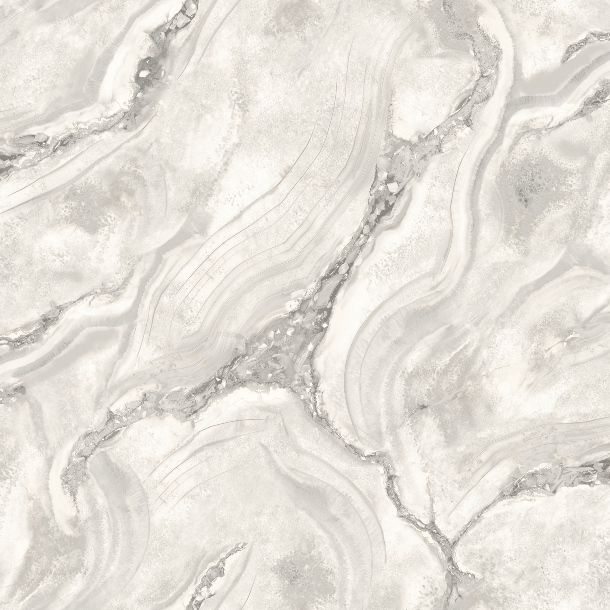 Rasch Palmetto Agate Grey Wallpaper - 10m