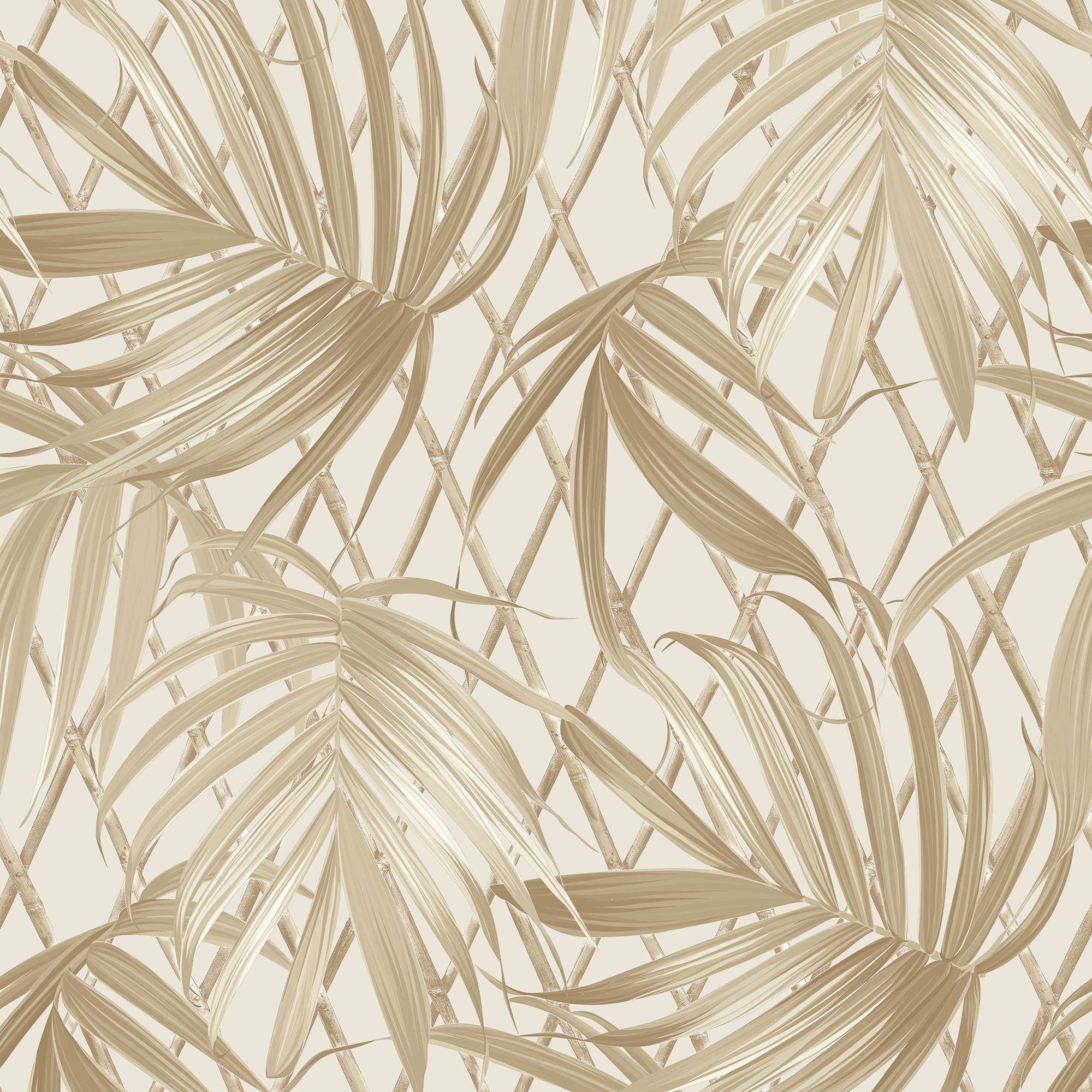 Rasch Paradise Palm Gold Wallpaper - 10m