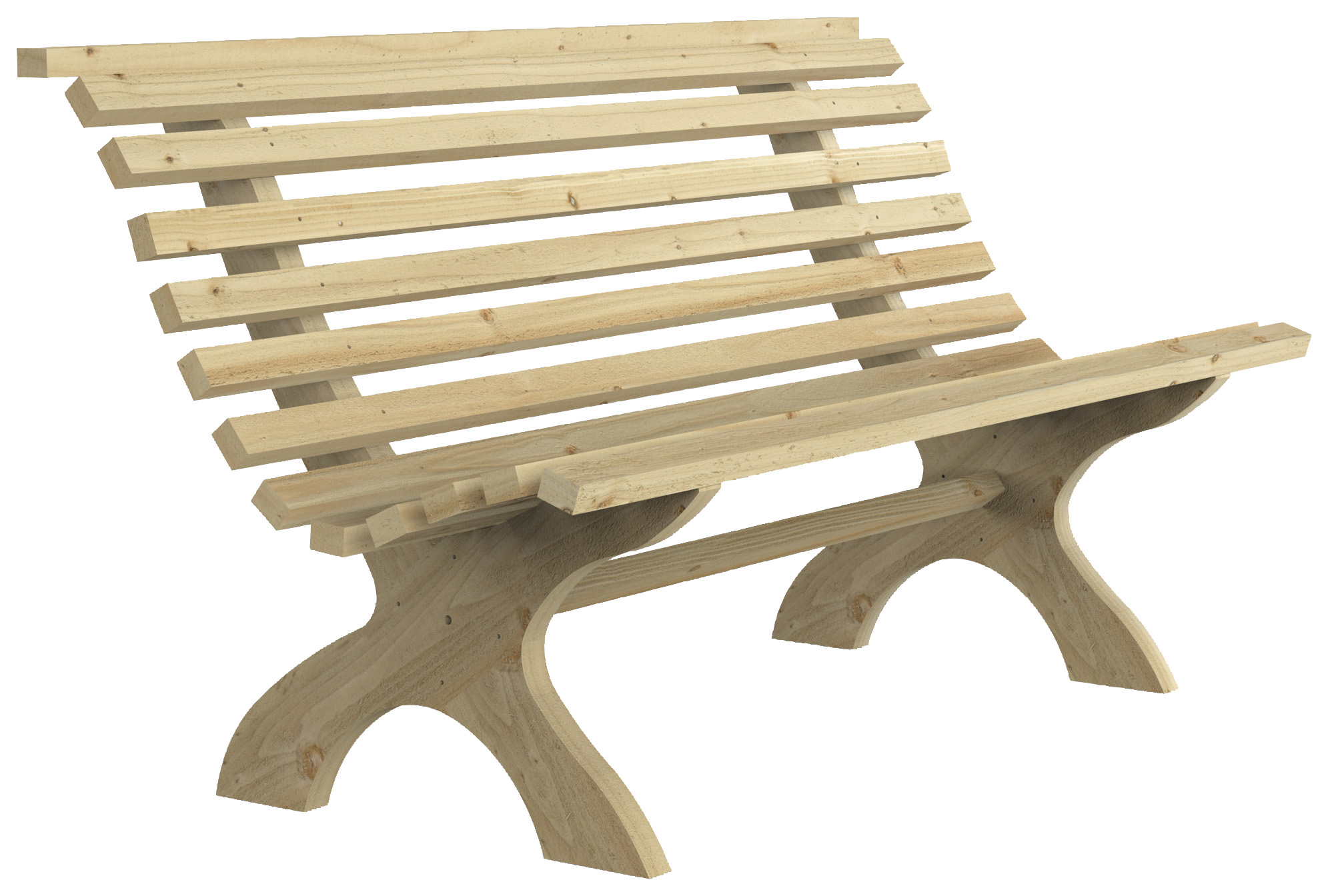 Forest Garden Kuba Bench - 1.5m