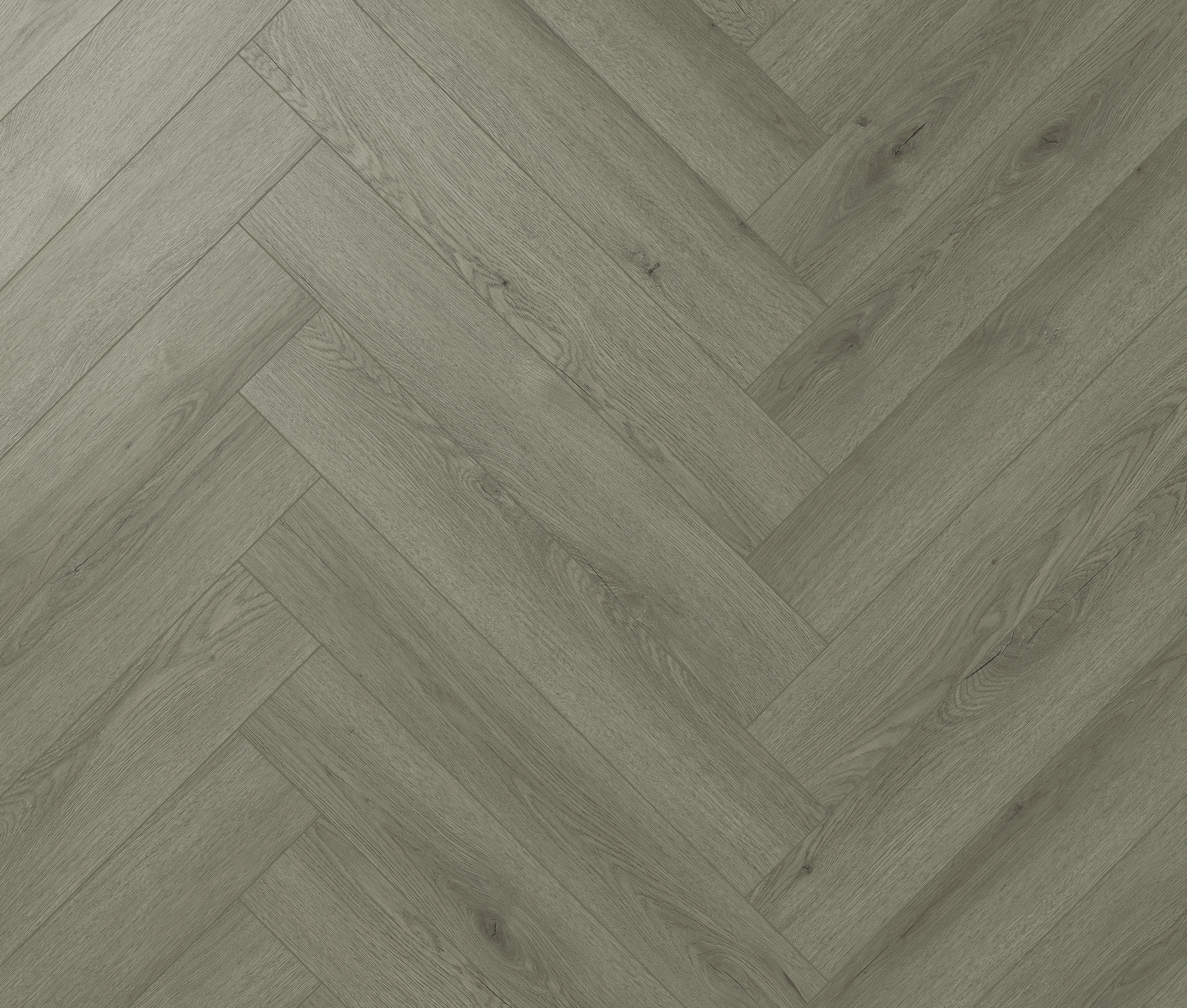 Novocore Light Grey Oak Herringbone 12mm Water Resistant Laminate Flooring - 2.38m2