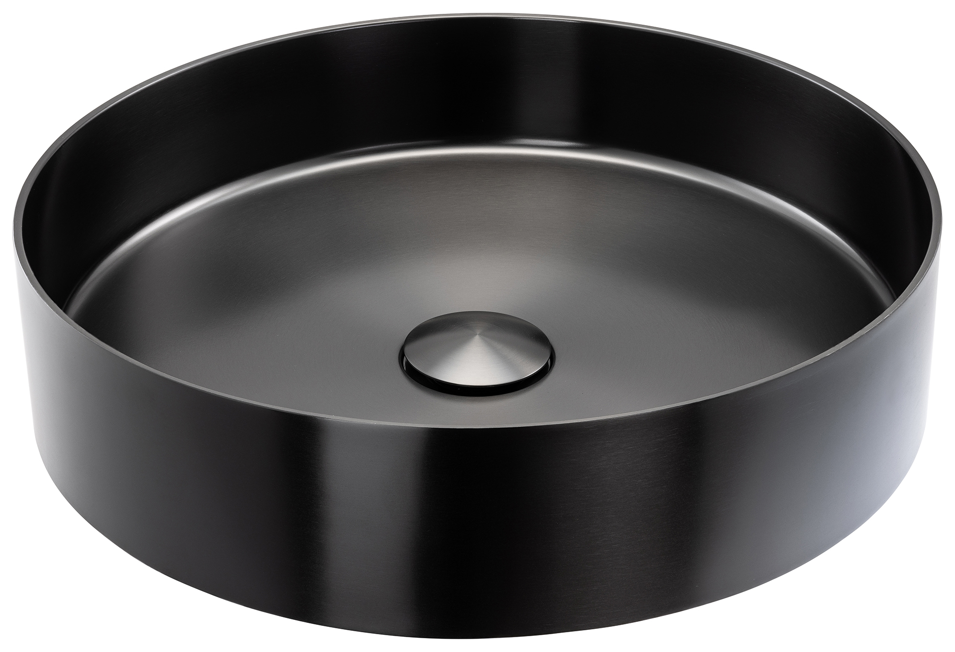 Abode Cava Round Countertop Steel Basin - Black
