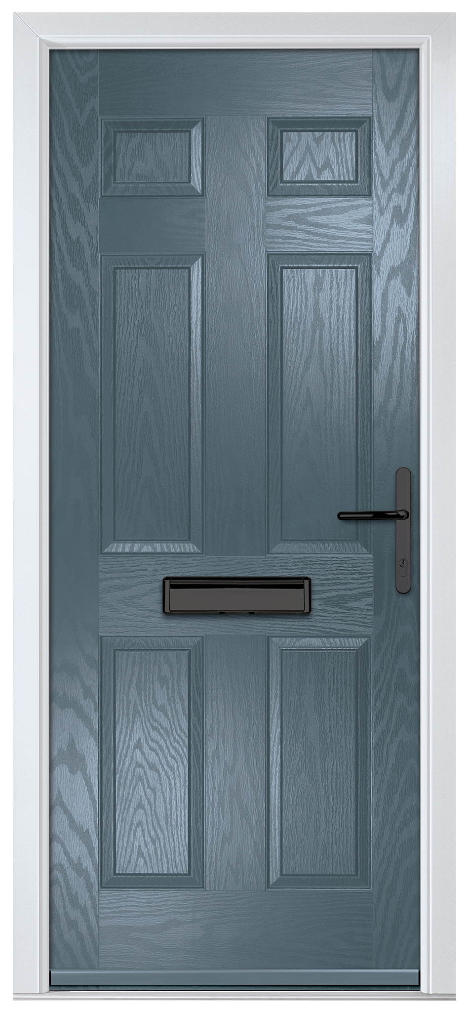 Crystal Muirfield Slate Grey Left Hand GRP Composite Door - 2090mm