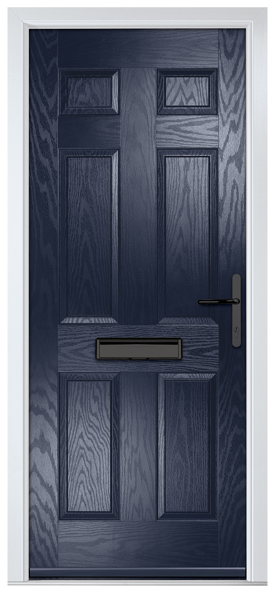 Crystal Muirfield Blue Left Hand GRP Composite Door - 2090mm
