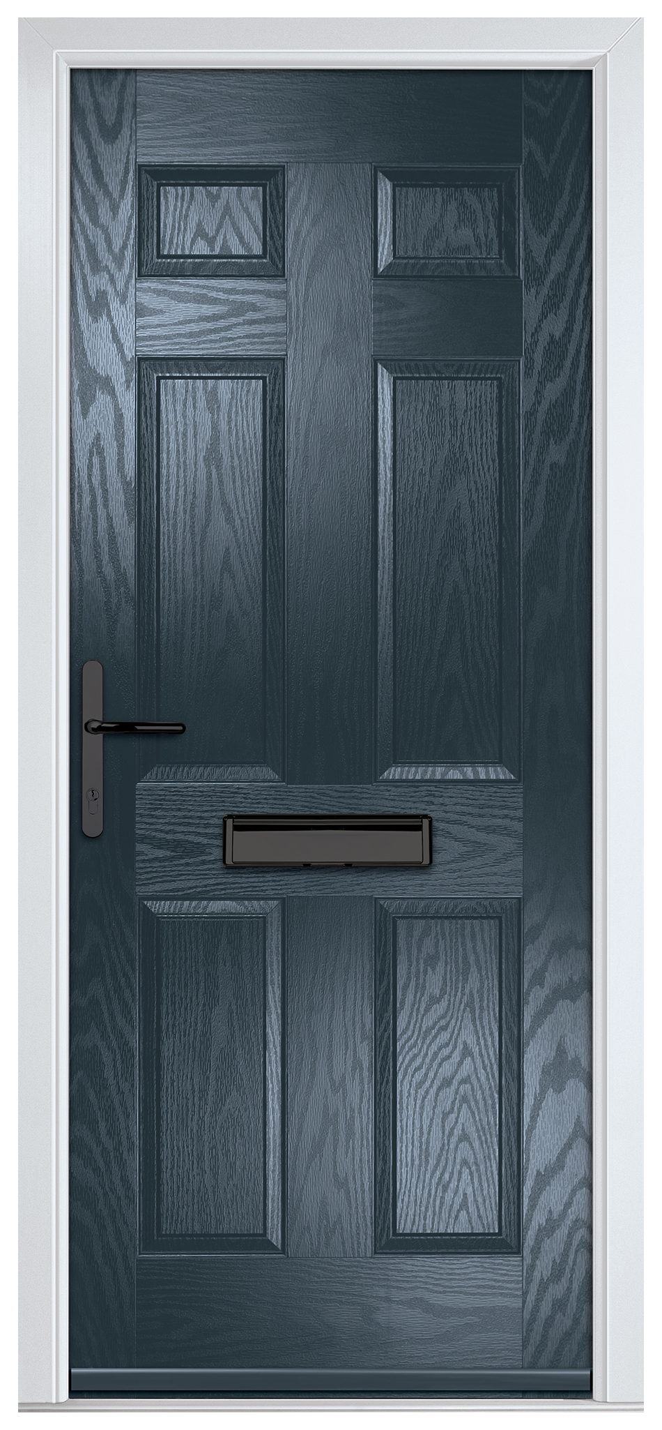 Crystal Muirfield Anthracite Grey Right Hand GRP Composite Door - 2090mm