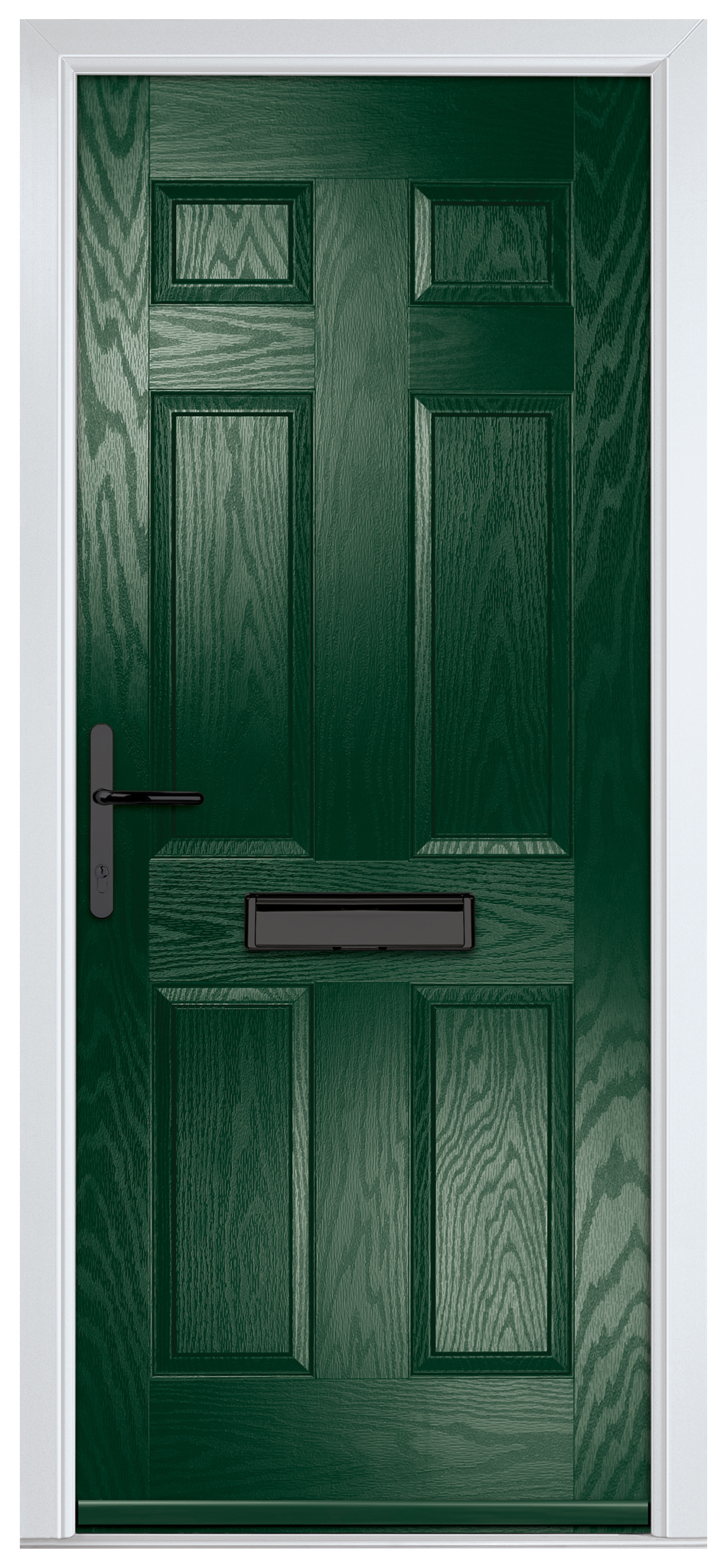 Crystal Muirfield Green Right Hand GRP Composite Door - 2090mm