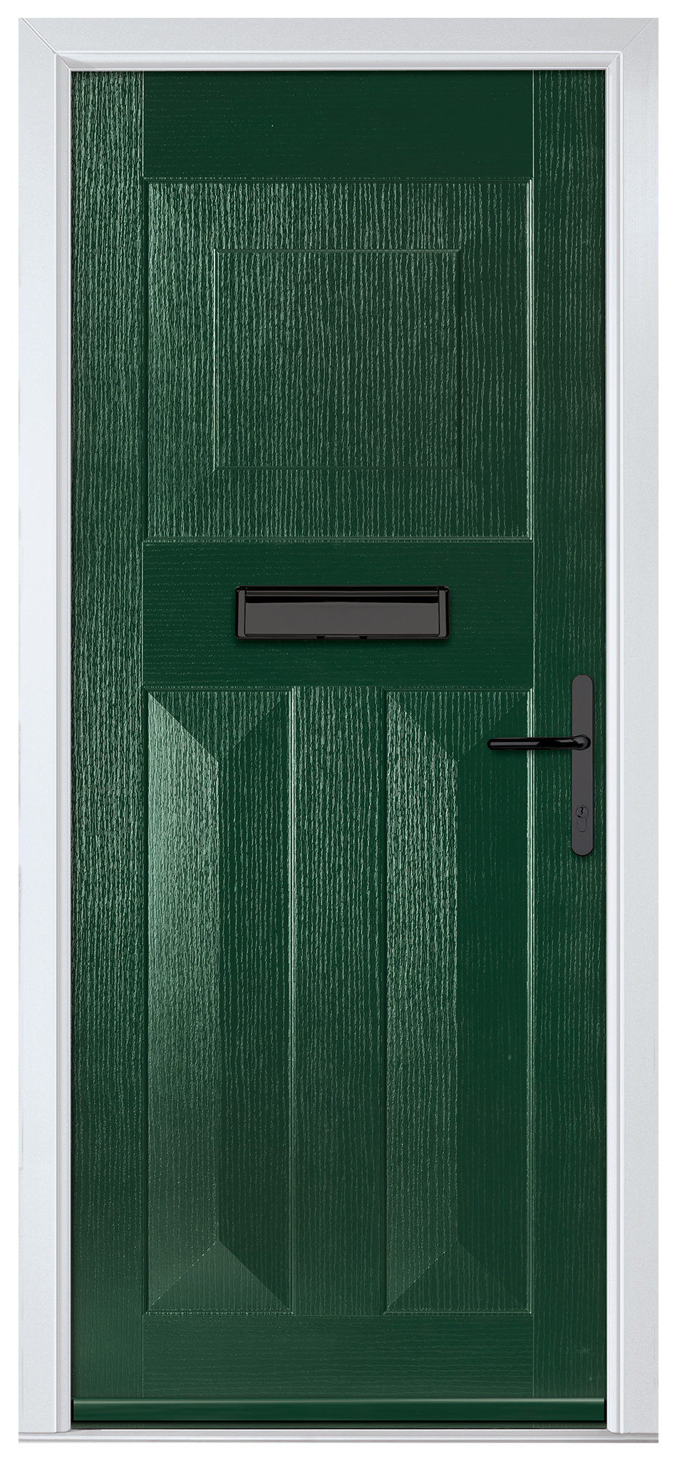 Crystal Eaton Green Left Hand GRP Composite Door - 2090mm