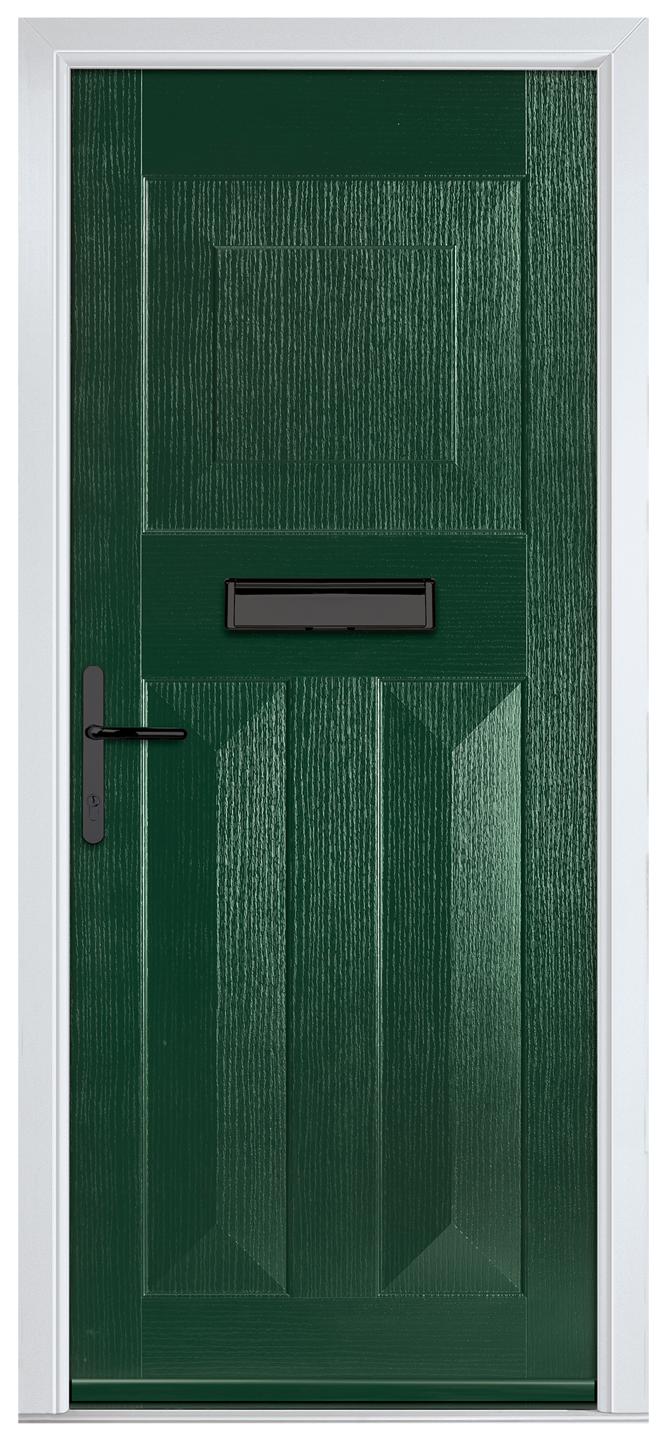 Crystal Eaton Green Right Hand GRP Composite Door - 2090mm