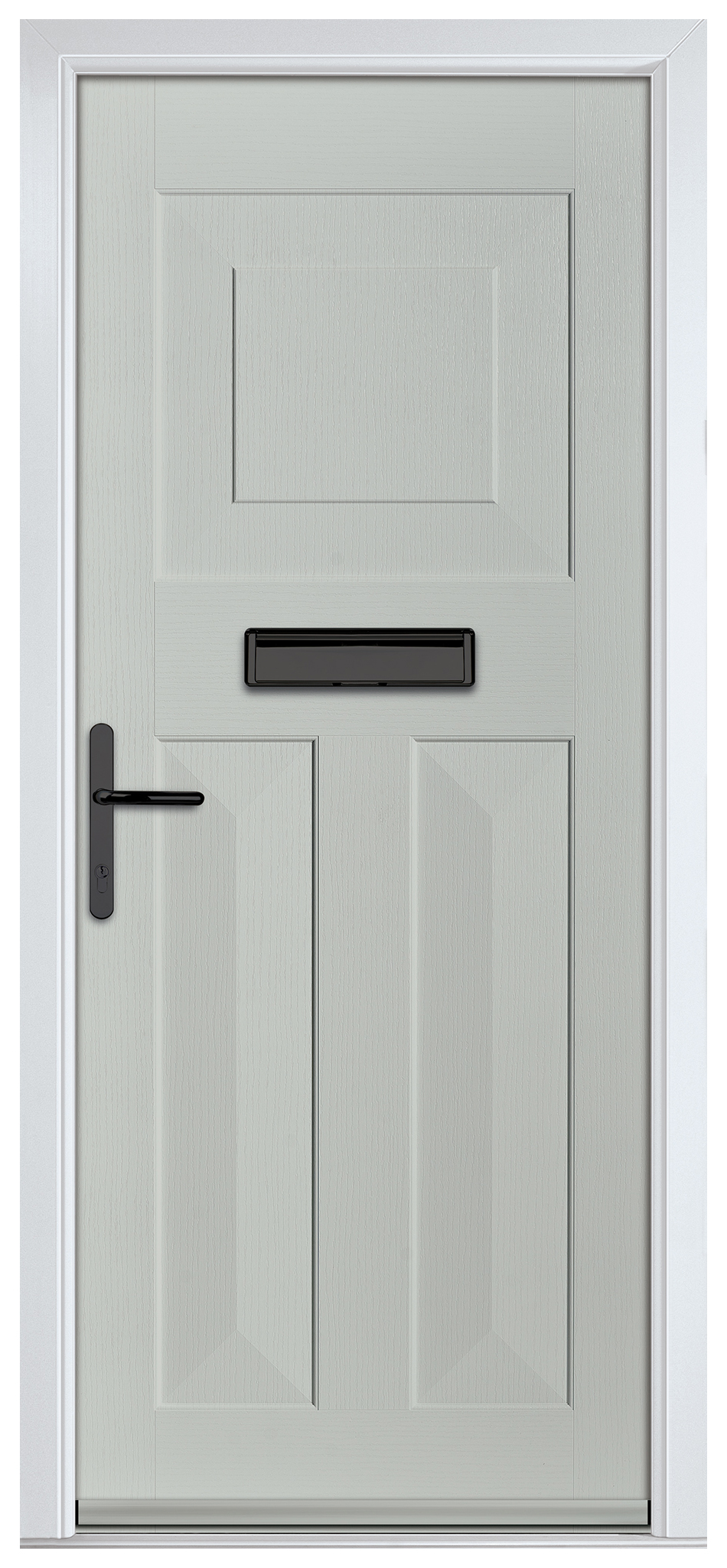 Crystal Eaton Agate Grey Right Hand GRP Composite Door - 2090mm