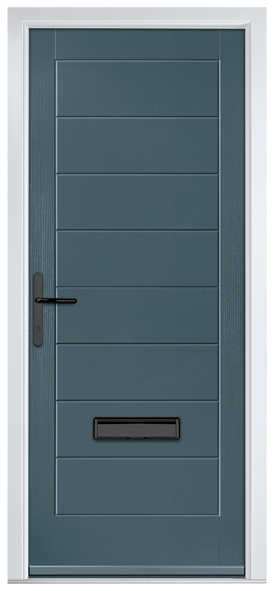 Crystal Monza Slate Grey Right Hand GRP Composite Door - 2090mm