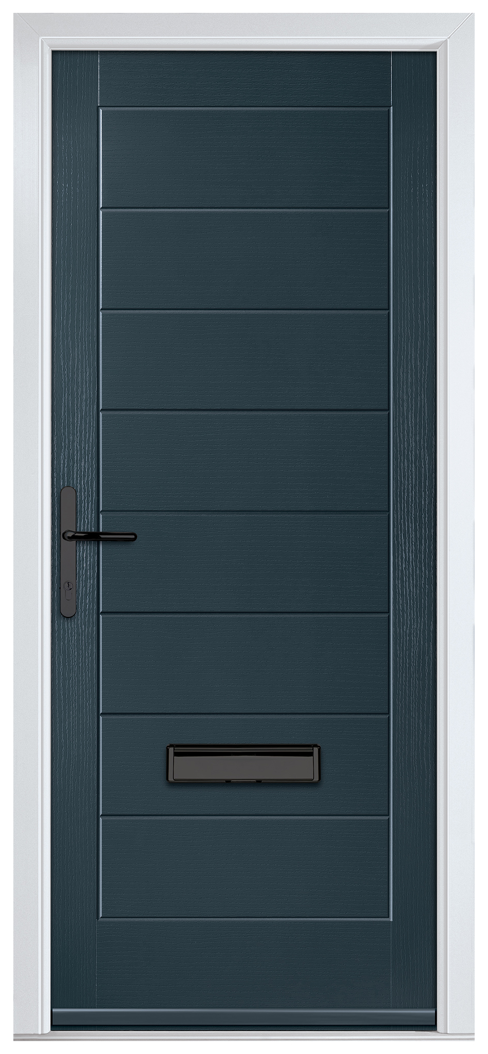 Crystal Monza Anthracite Grey Right Hand GRP Composite Door - 2090mm