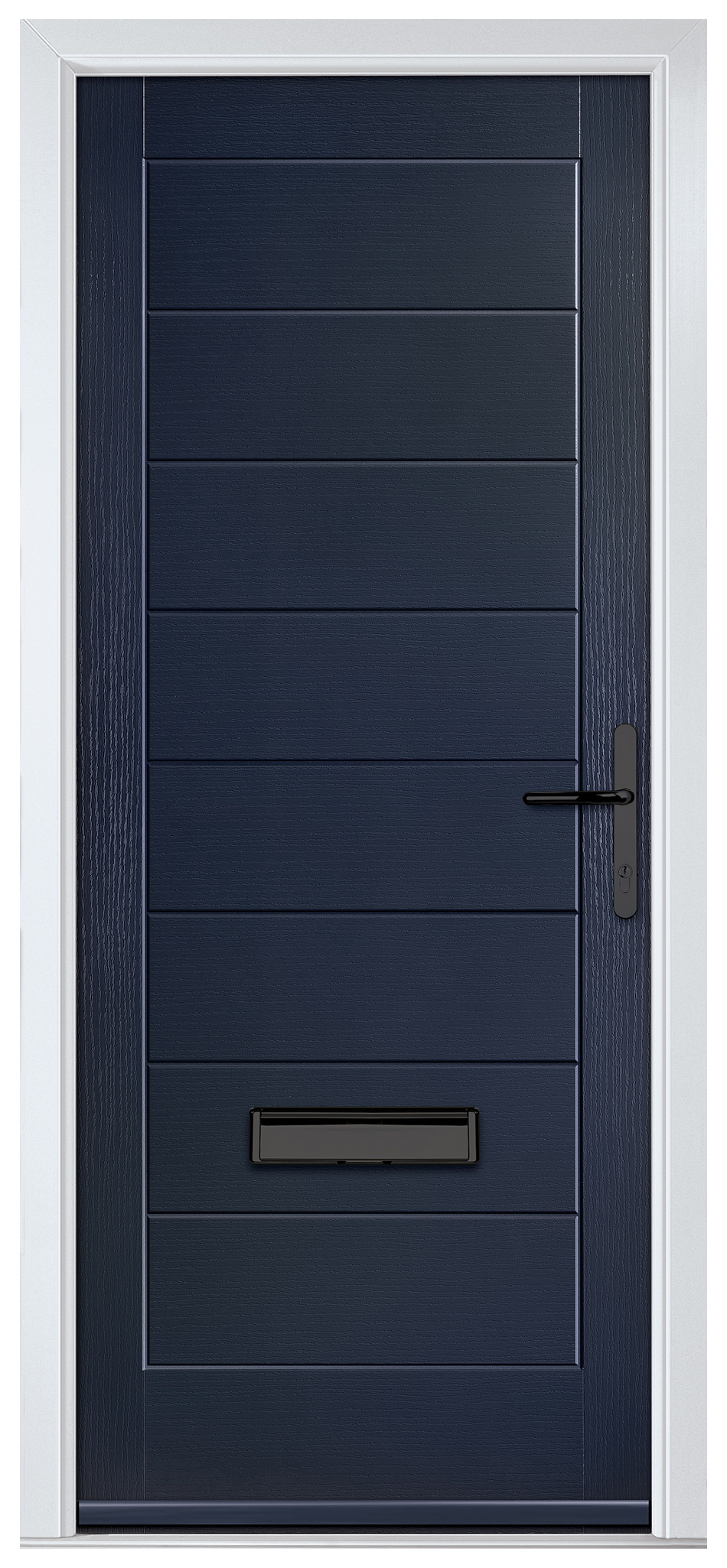 Crystal Monza Blue Left Hand GRP Composite Door - 2090mm