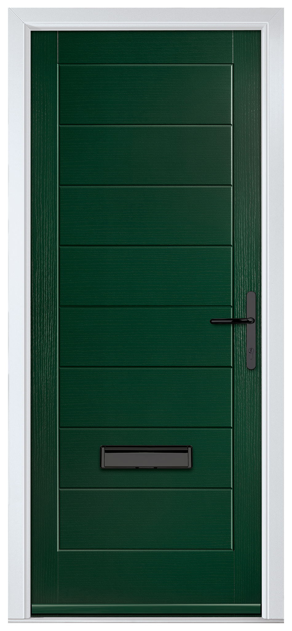 Crystal Monza Green Left Hand GRP Composite Door - 2090mm