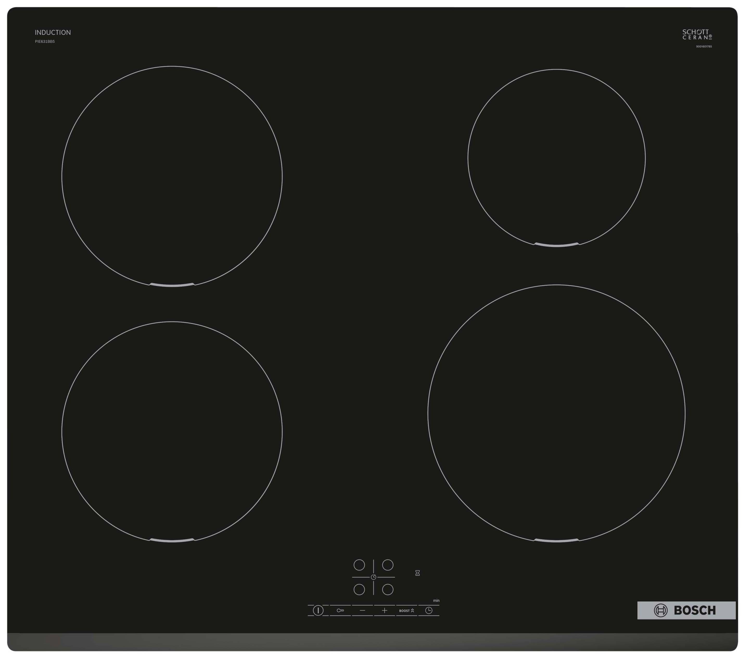Bosch Series 4 PIE631BB5E Induction Hob 60cm - Black