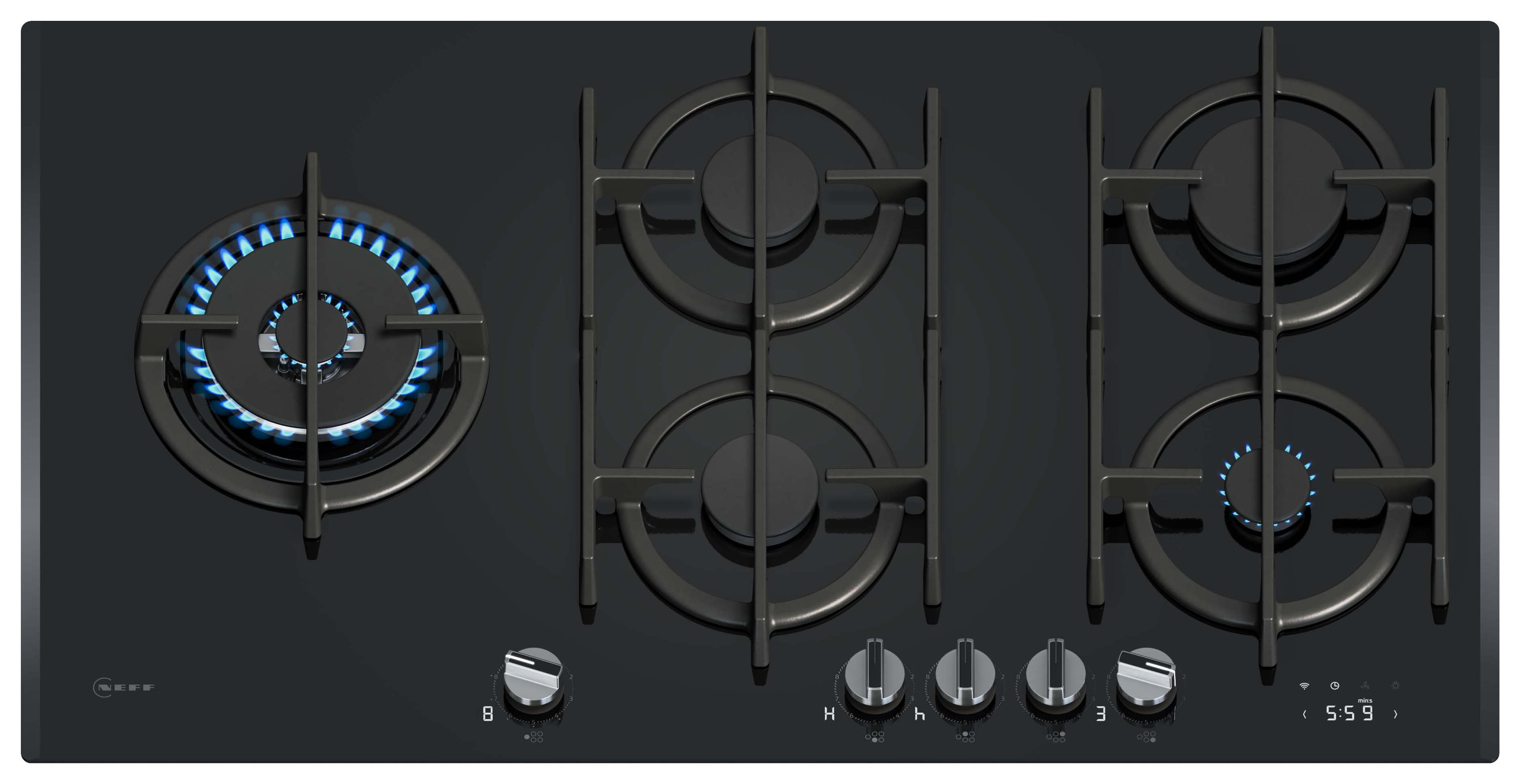 Neff N 90 T29RHS4S0 Gas Hob 90cm - Black