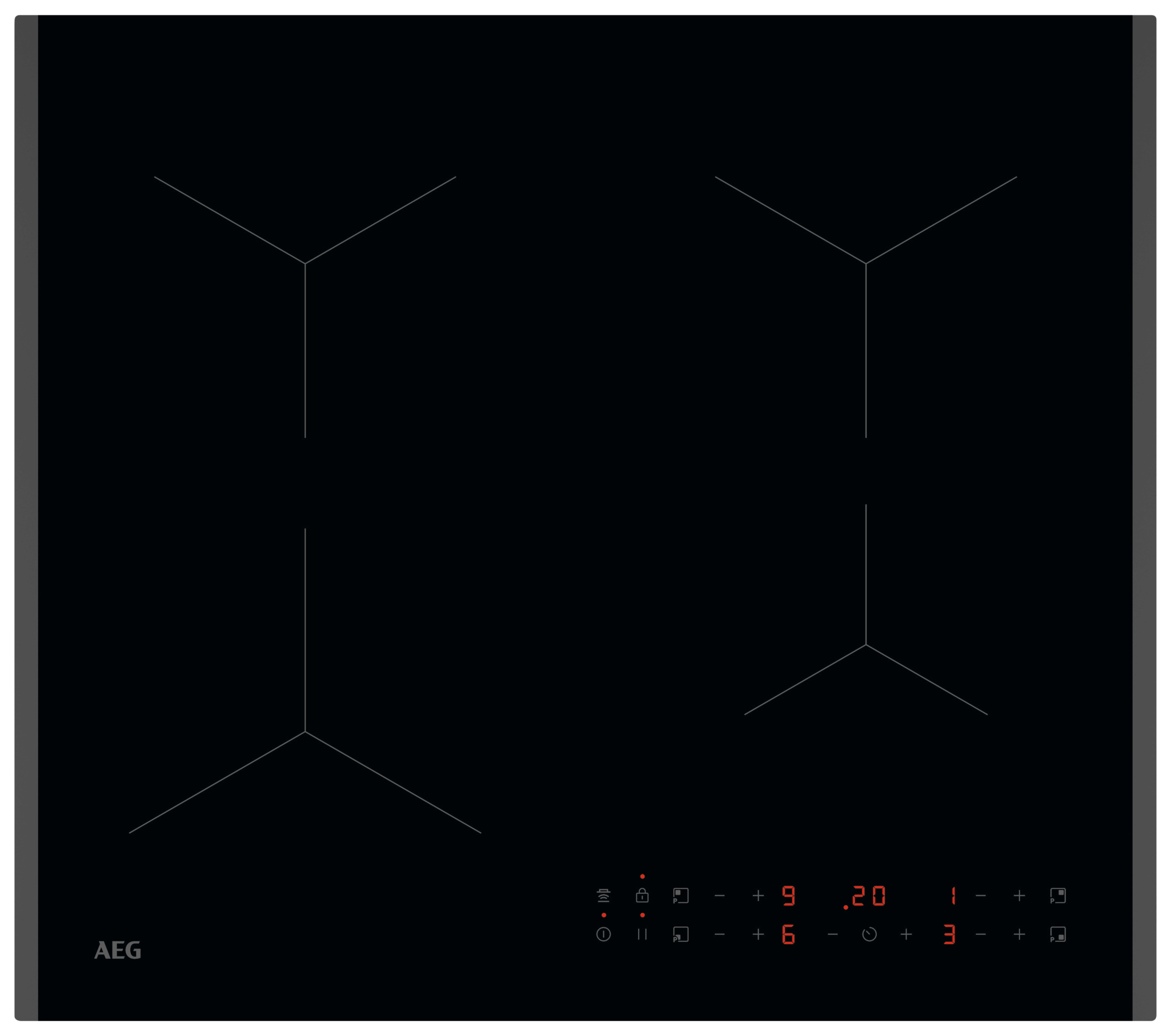 AEG TN64IA04FB 60cm Plug and Play Induction Hob - Black Glass