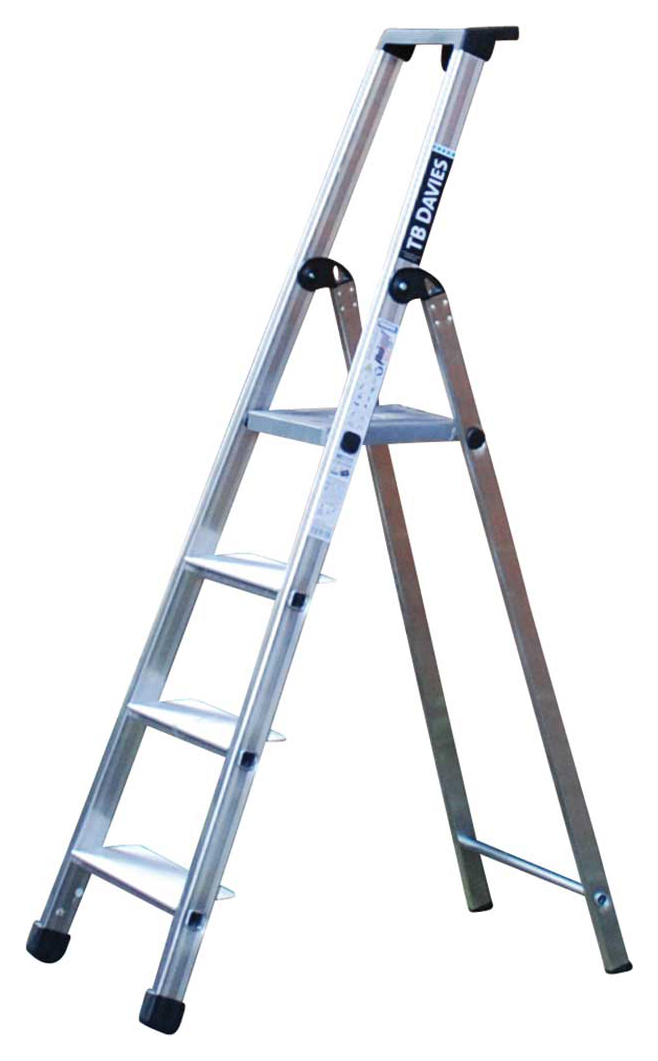 TB Davies 4 Tread MAXI Aluminium Professional Platform Step Ladder