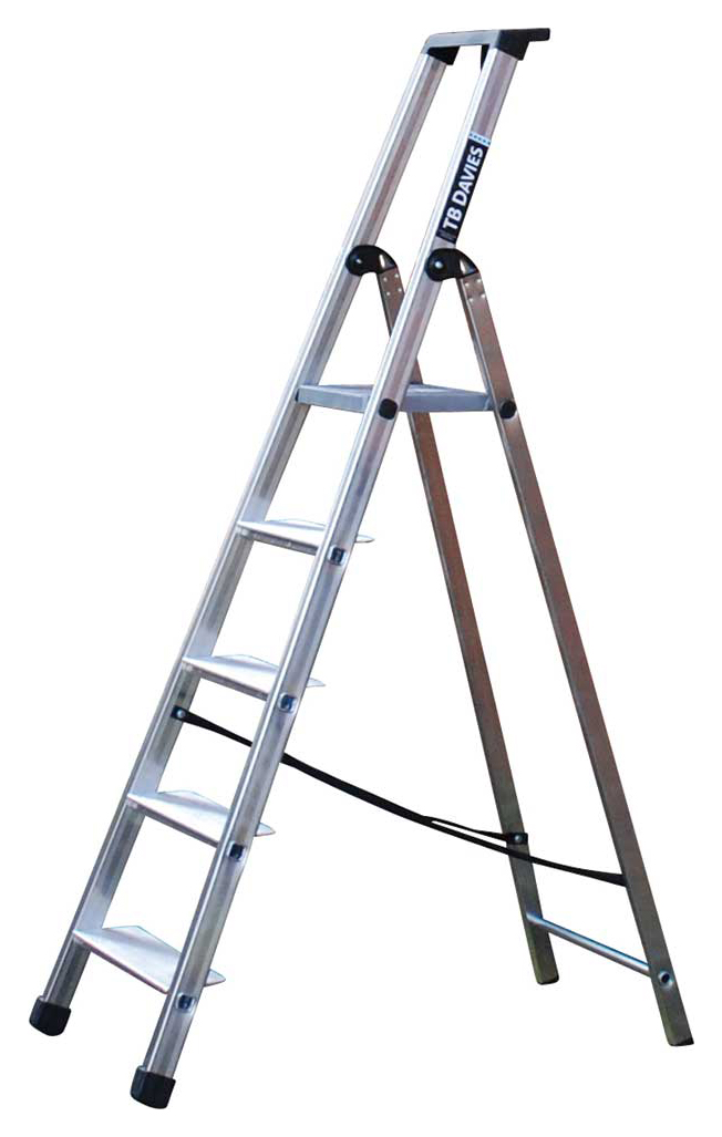 TB Davies 5 Tread MAXI Aluminium Professional Platform Step Ladder