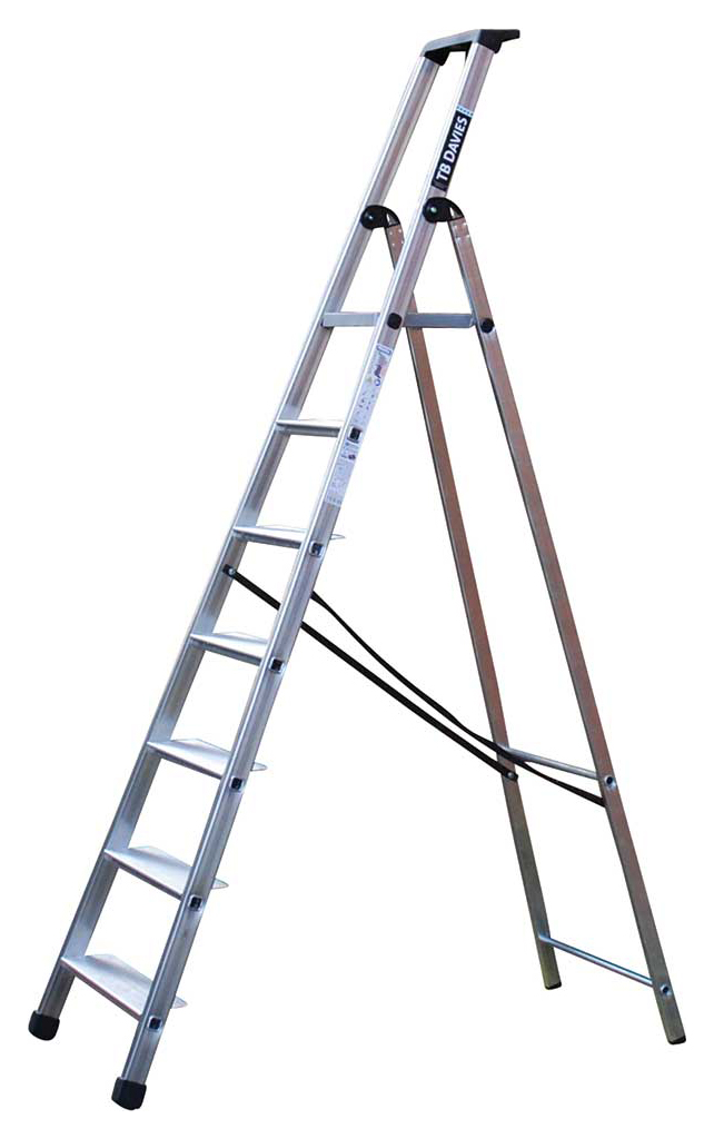 TB Davies 7 Tread MAXI Aluminium Professional Platform Step Ladder