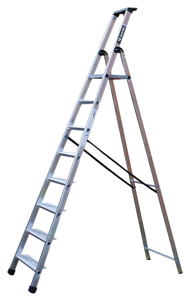 TB Davies 8 Tread MAXI Aluminium Professional Platform Step Ladder