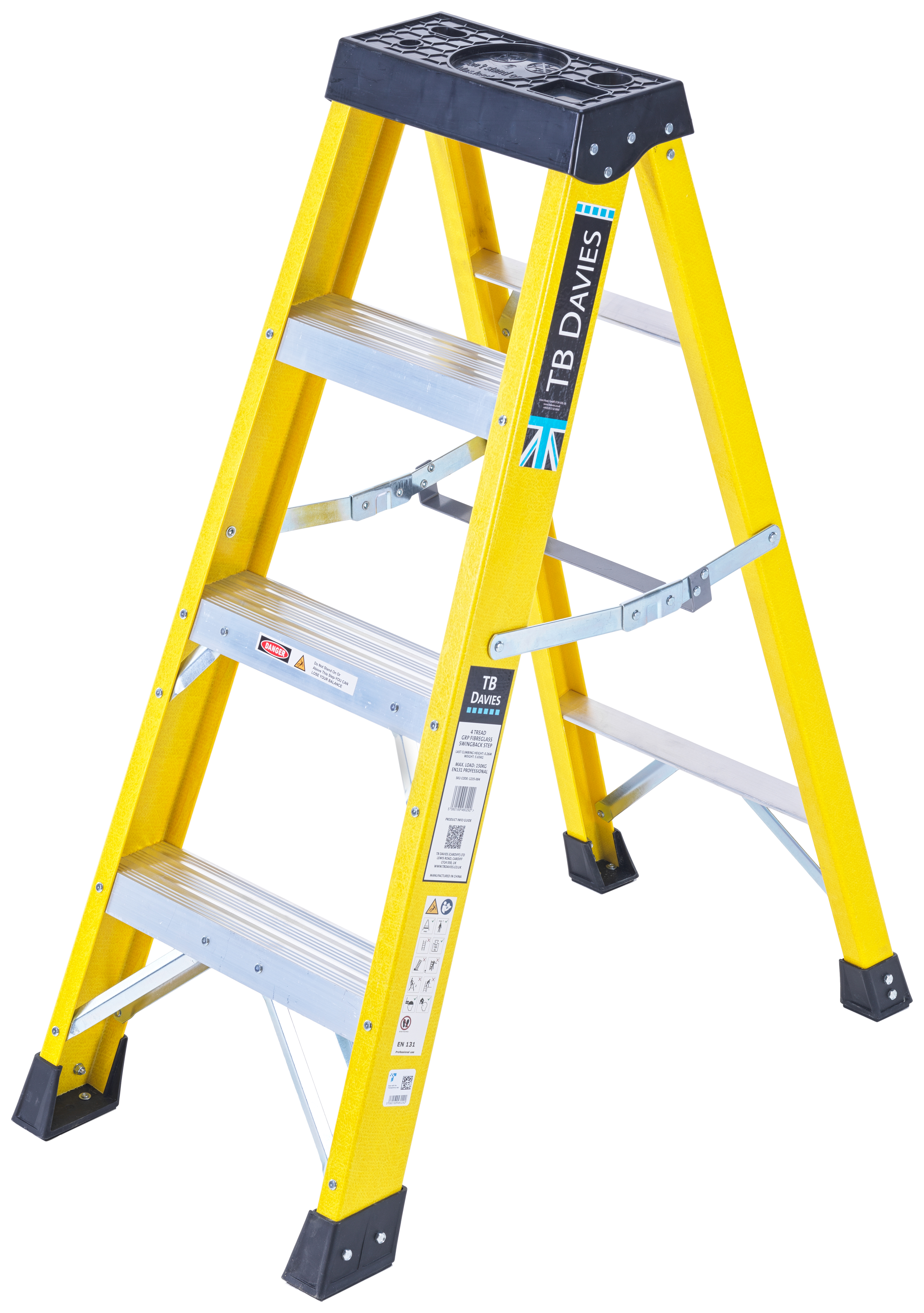 TB Davies 4 Tread INSUL8-S Fibreglass Professional Swingback Step Ladder