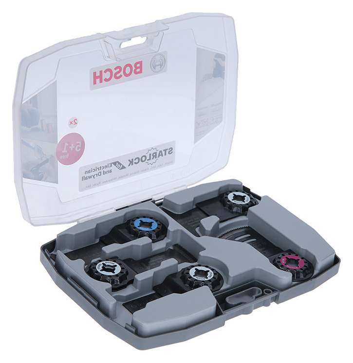 Bosch 6 Piece Starlock Electrician and Drywall Multi Tool Accessories Set
