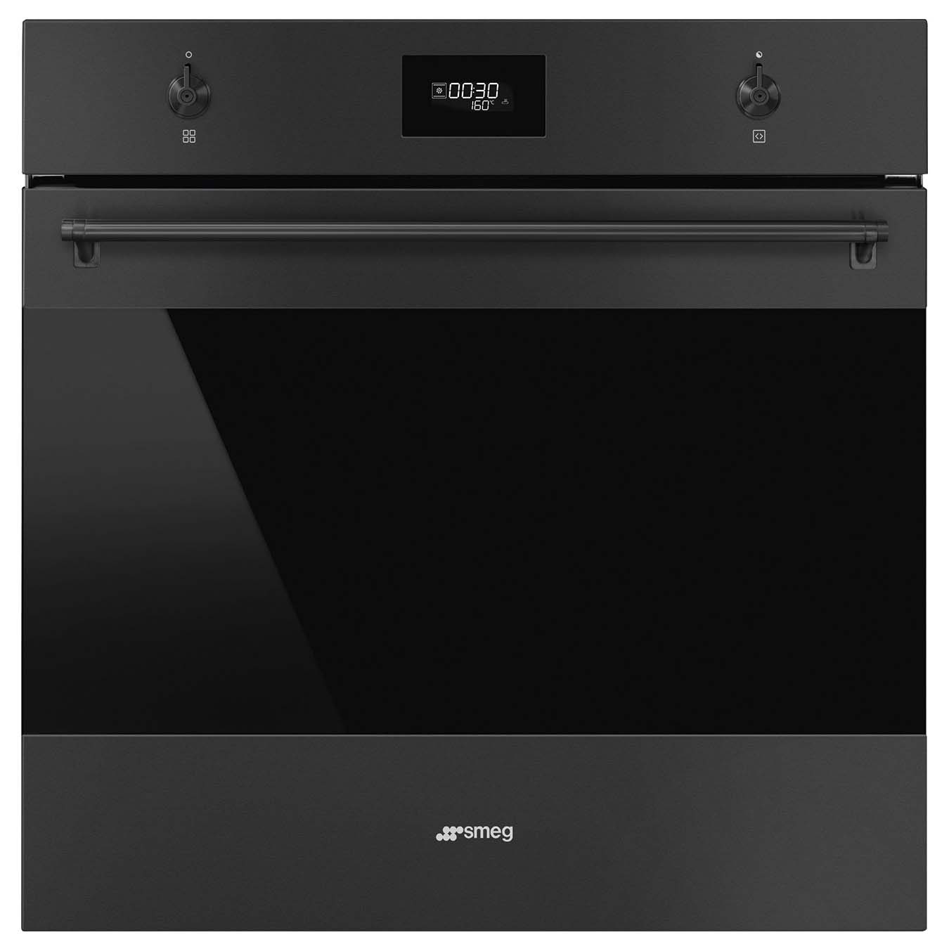 Smeg SFP6301TVN 60cm Classic Pyrolytic Single Oven - Matt Black