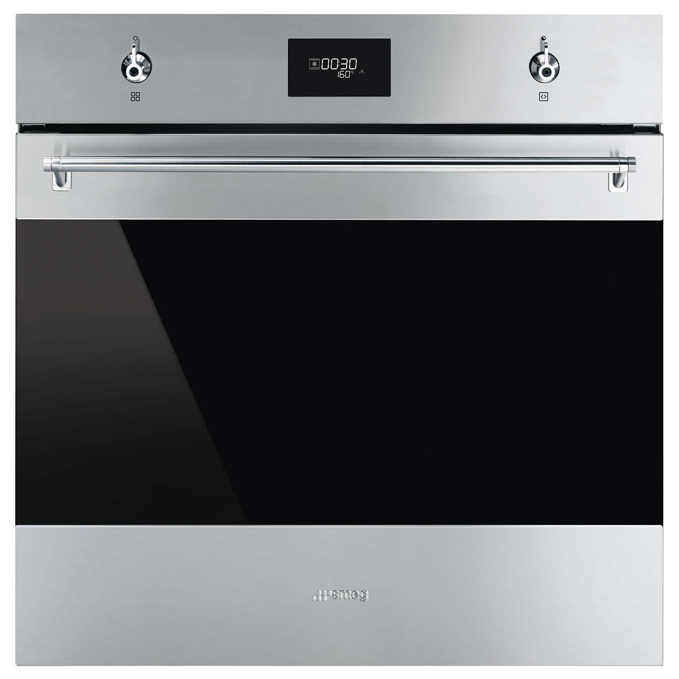 Smeg SFP6301TVX 60cm Classic Pyrolytic Multifunction Single Oven - Stainless Steel