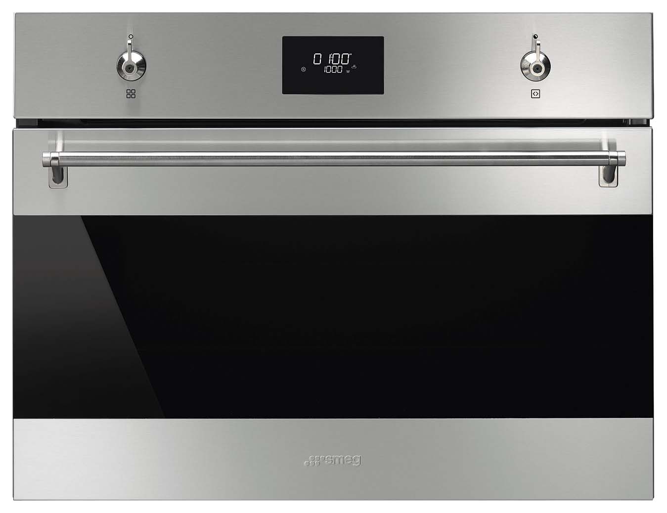 Smeg SO4301M1X 45cm Classic Combi Microwave - Stainless Steel