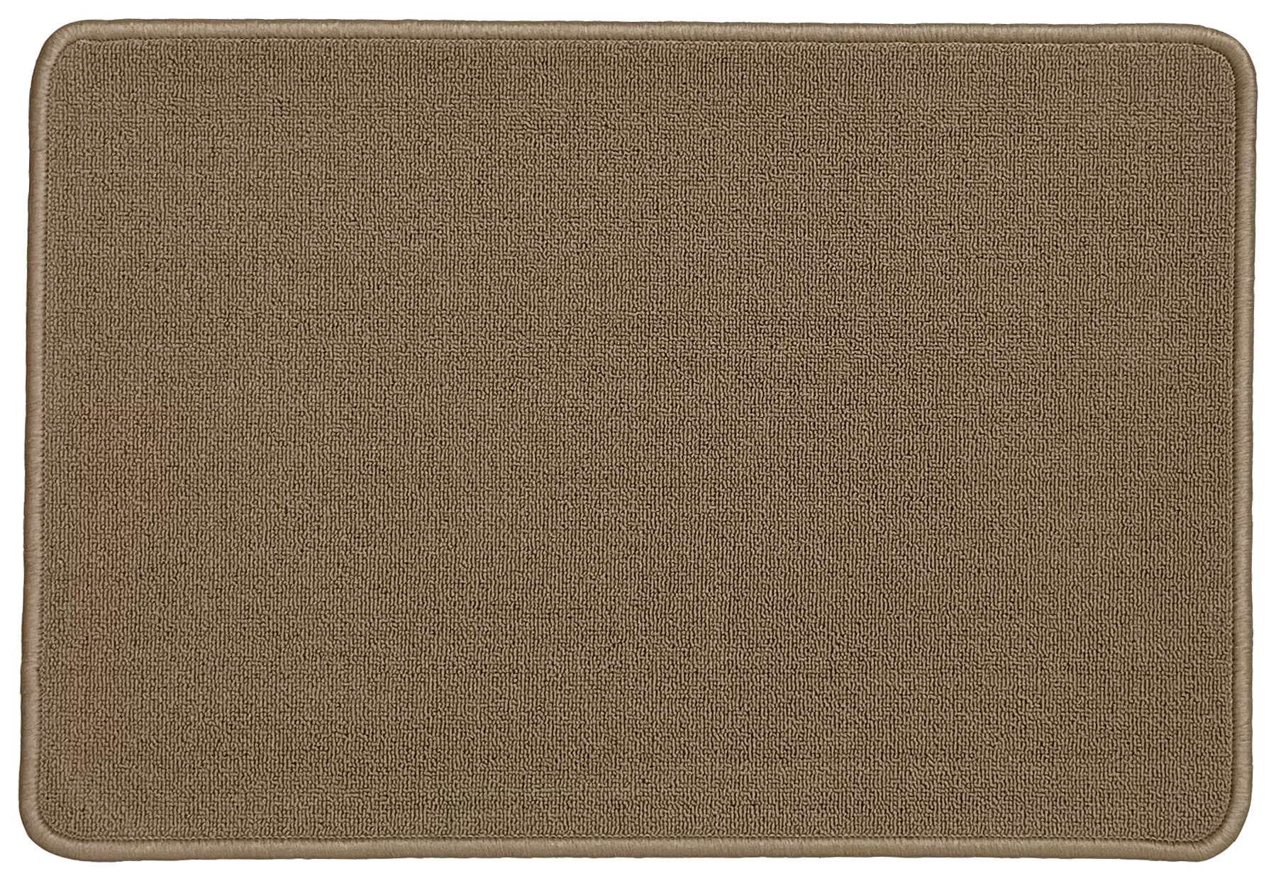 Mocha Plain Loop Washable Doormat - 50 x 75cm