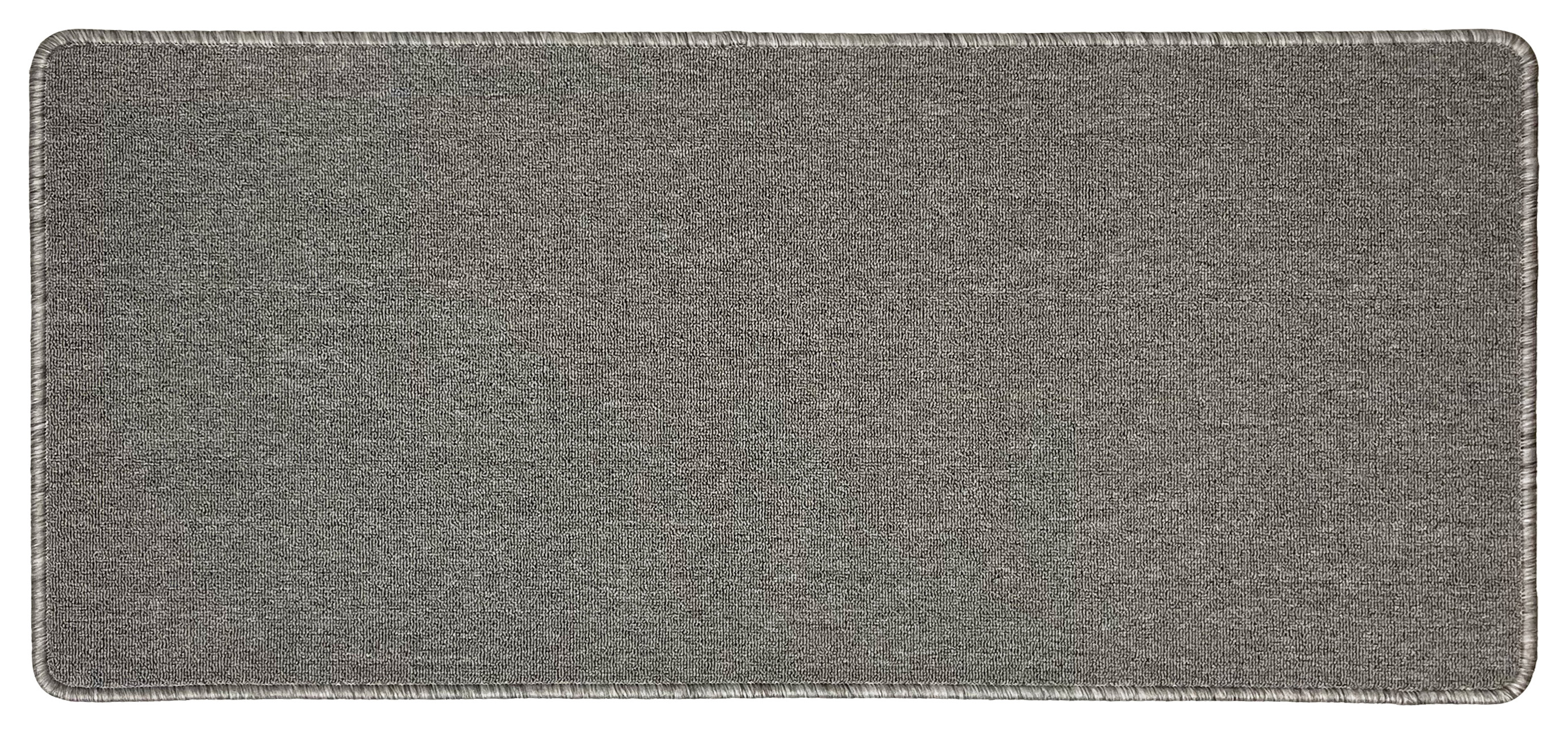 Grey Plain Loop Washable Runner - 57 x