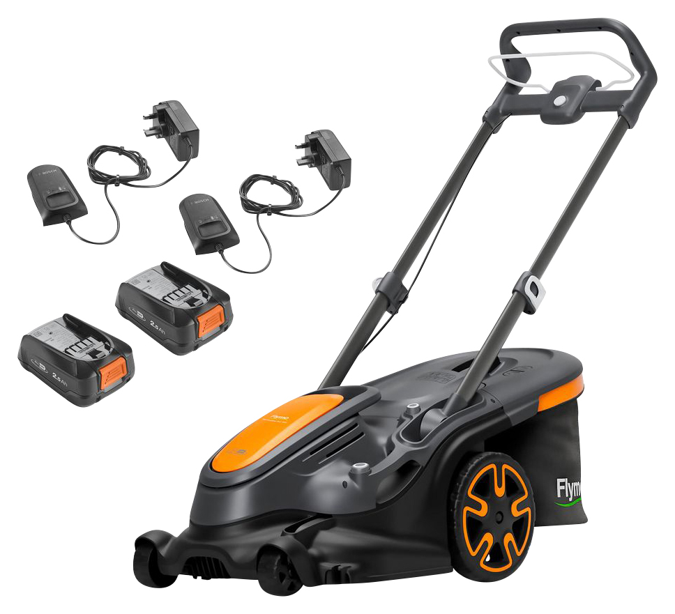 Flymo Ultra Mow Duo 460 36V Electric Cordless Rotary Lawnmower - 1 x 2.5 Ah Battery