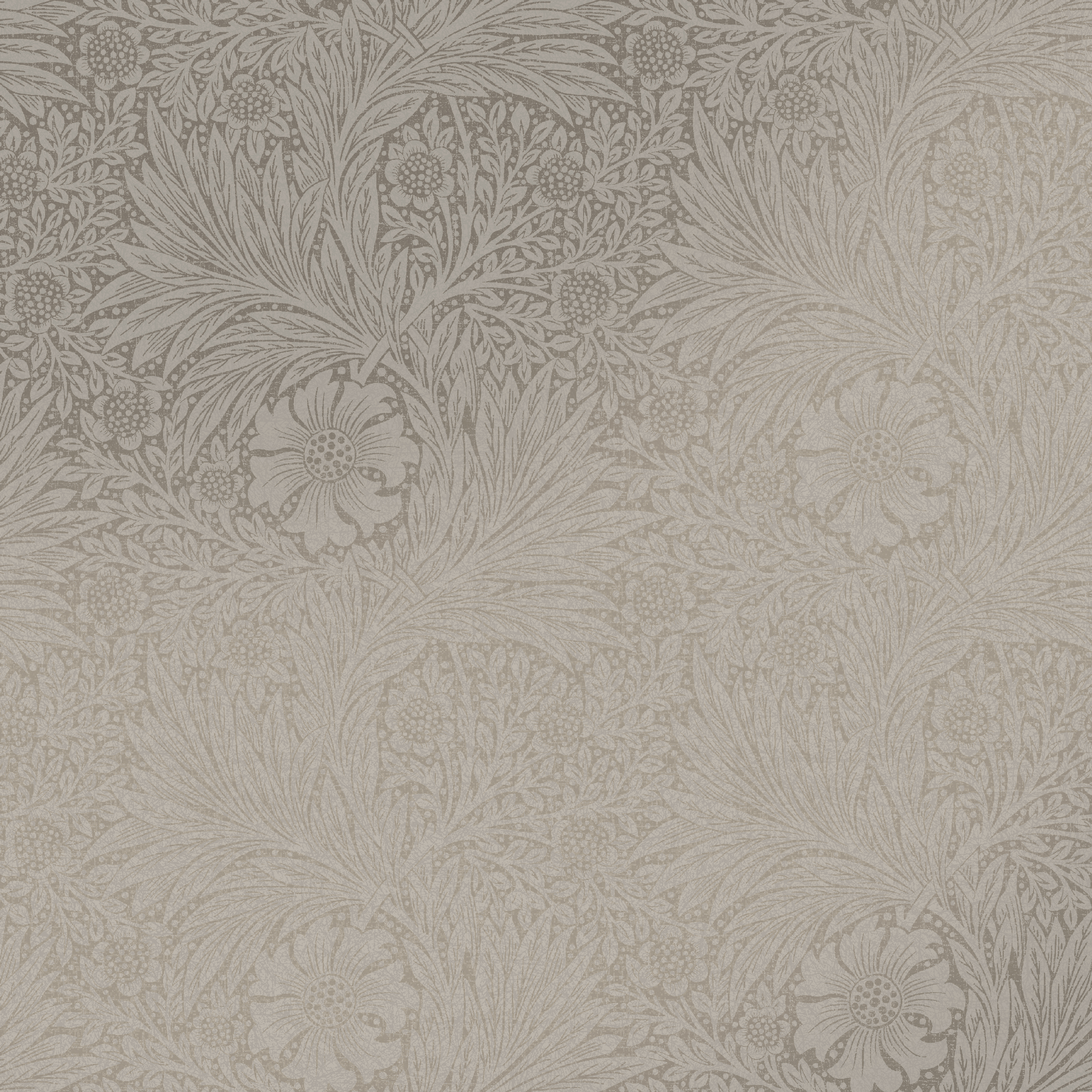 William Morris At Home Marigold Fibrous Neutral Wallpaper - 10m x 52cm