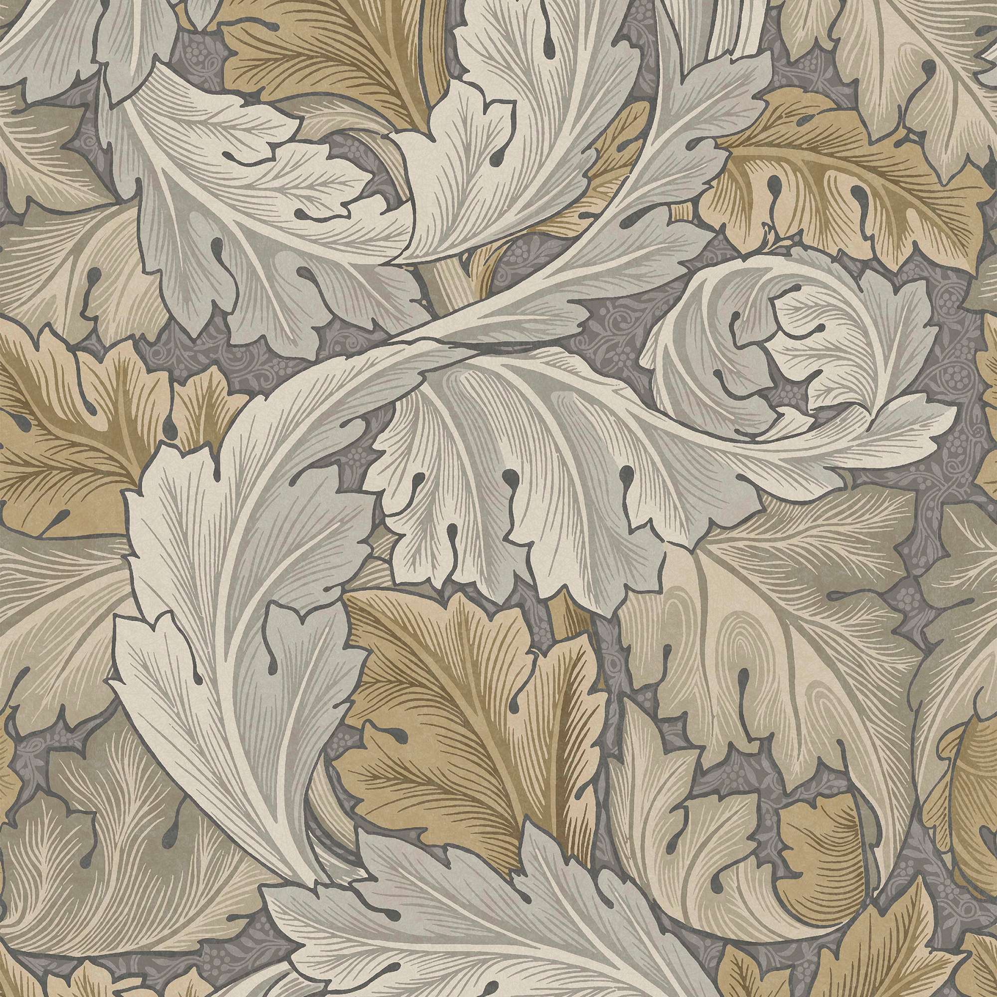William Morris At Home Acanthus Neutral Wallpaper - Sample