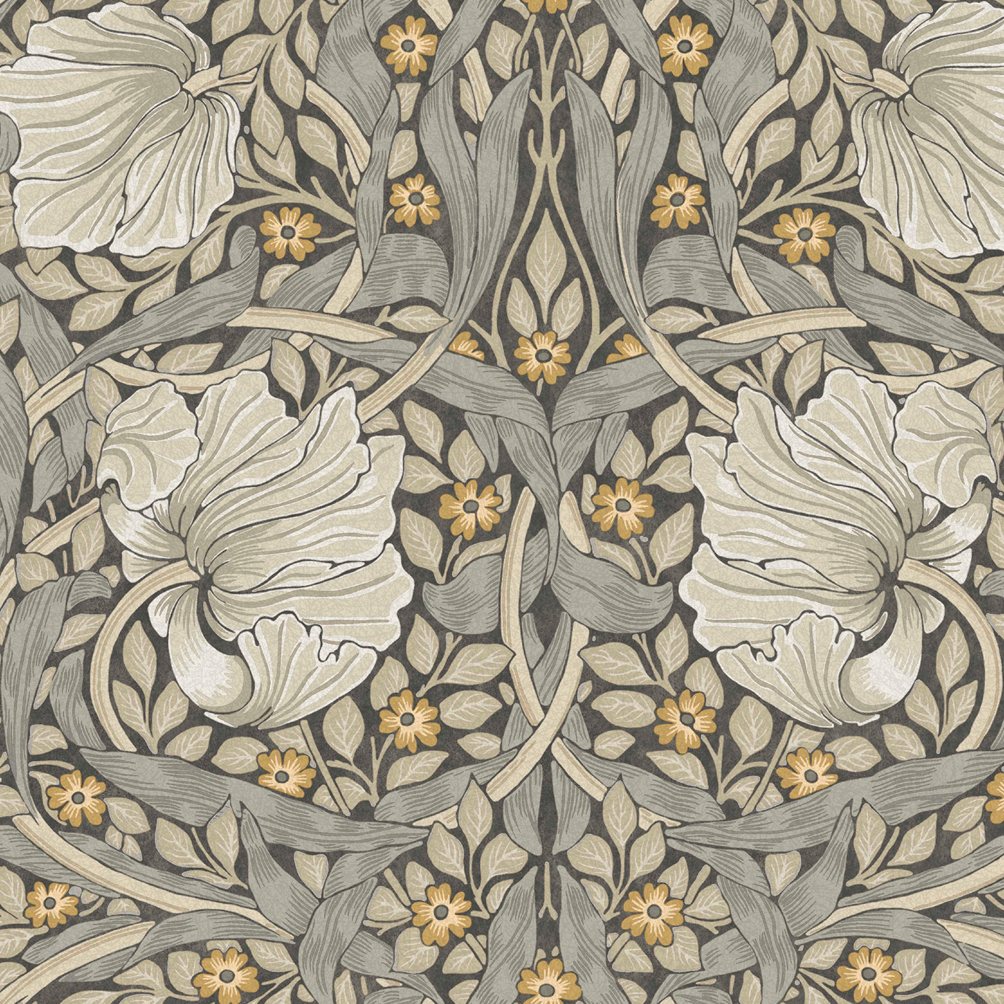 William Morris At Home Pimpernel Grey Wallpaper - Sample