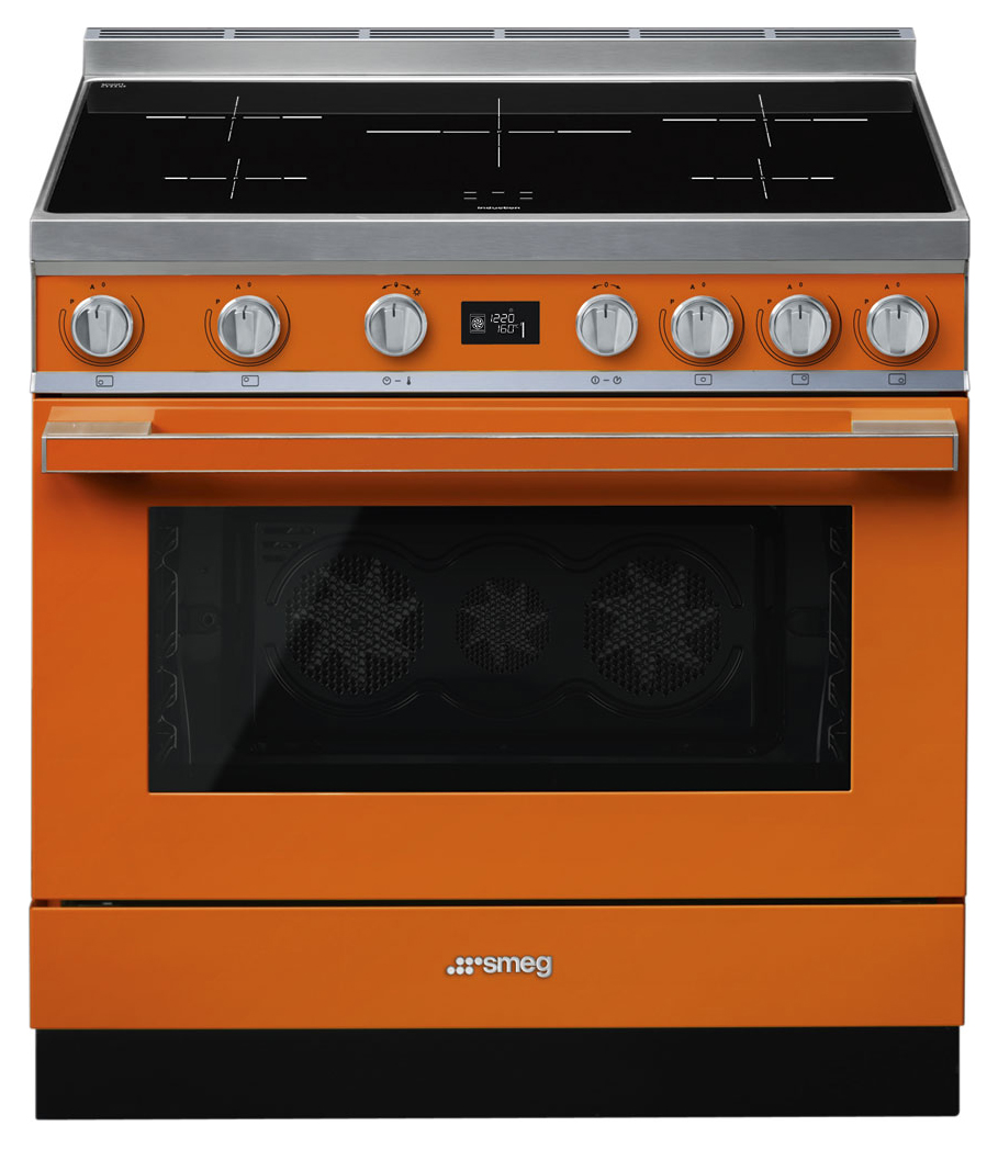 Smeg CPF9IPOR 90cm Portofino Electric Range Cooker - Orange